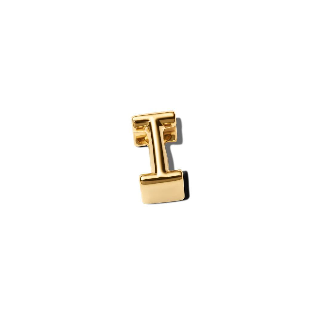 PANDORA Letter I Alphabet Charm 14K Gold Plated Unique Metal Blend Charms Bracelet Charm Jewelry Gift
