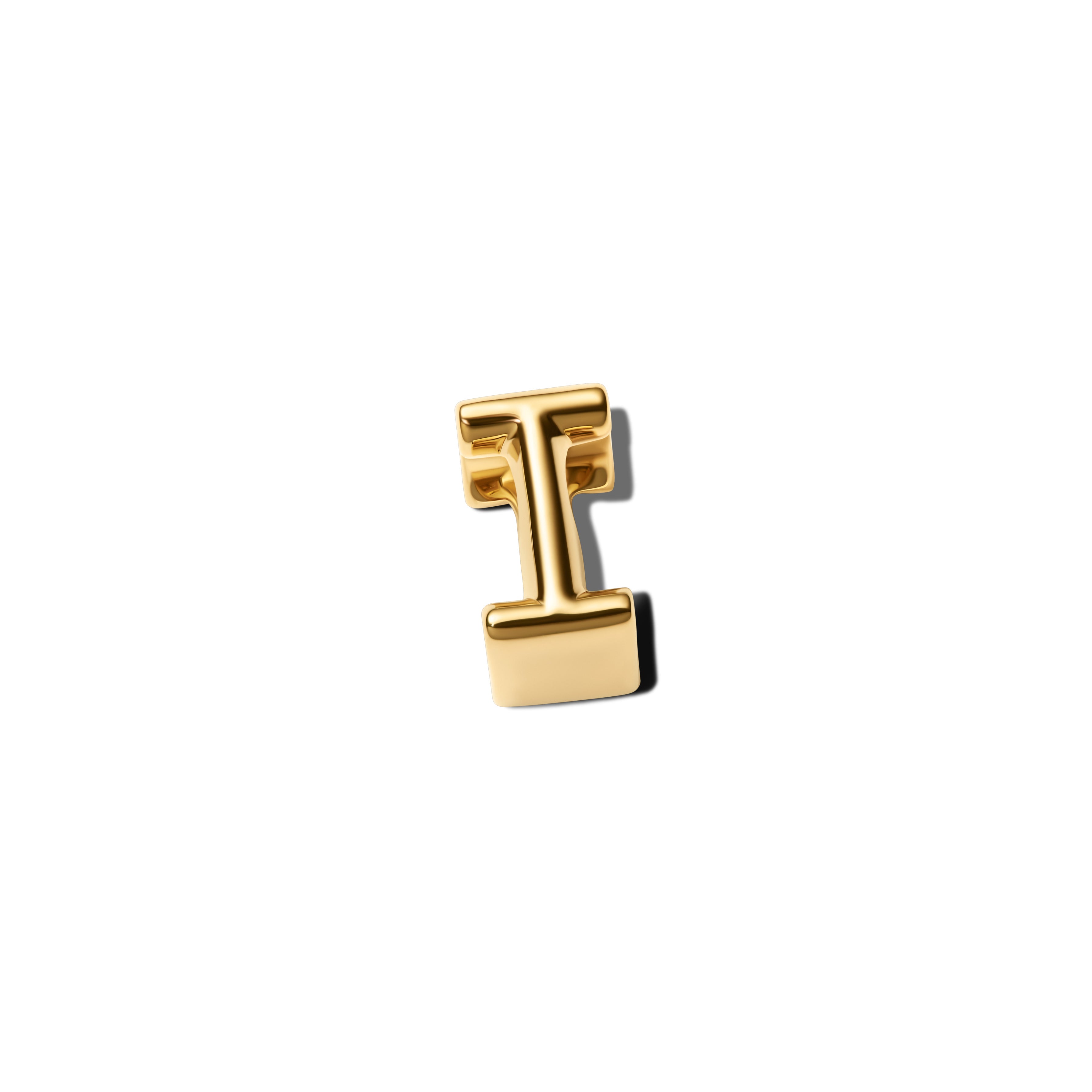 PANDORA Letter I Alphabet Charm 14K Gold Plated Unique Metal Blend Charms Bracelet Charm Jewelry Gift