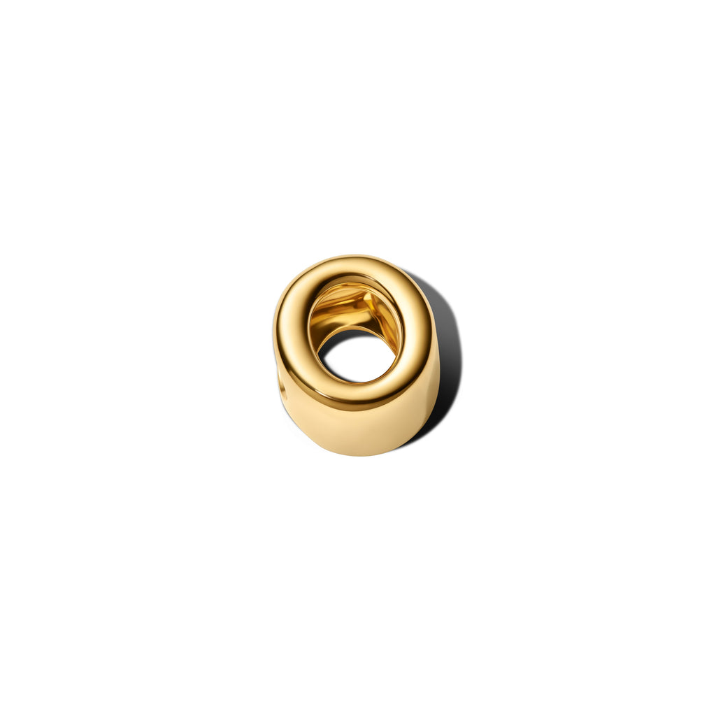 PANDORA Letter O Alphabet Charm 14K Gold Plated Unique Metal Blend Charms Bracelet Charm Jewelry Gift