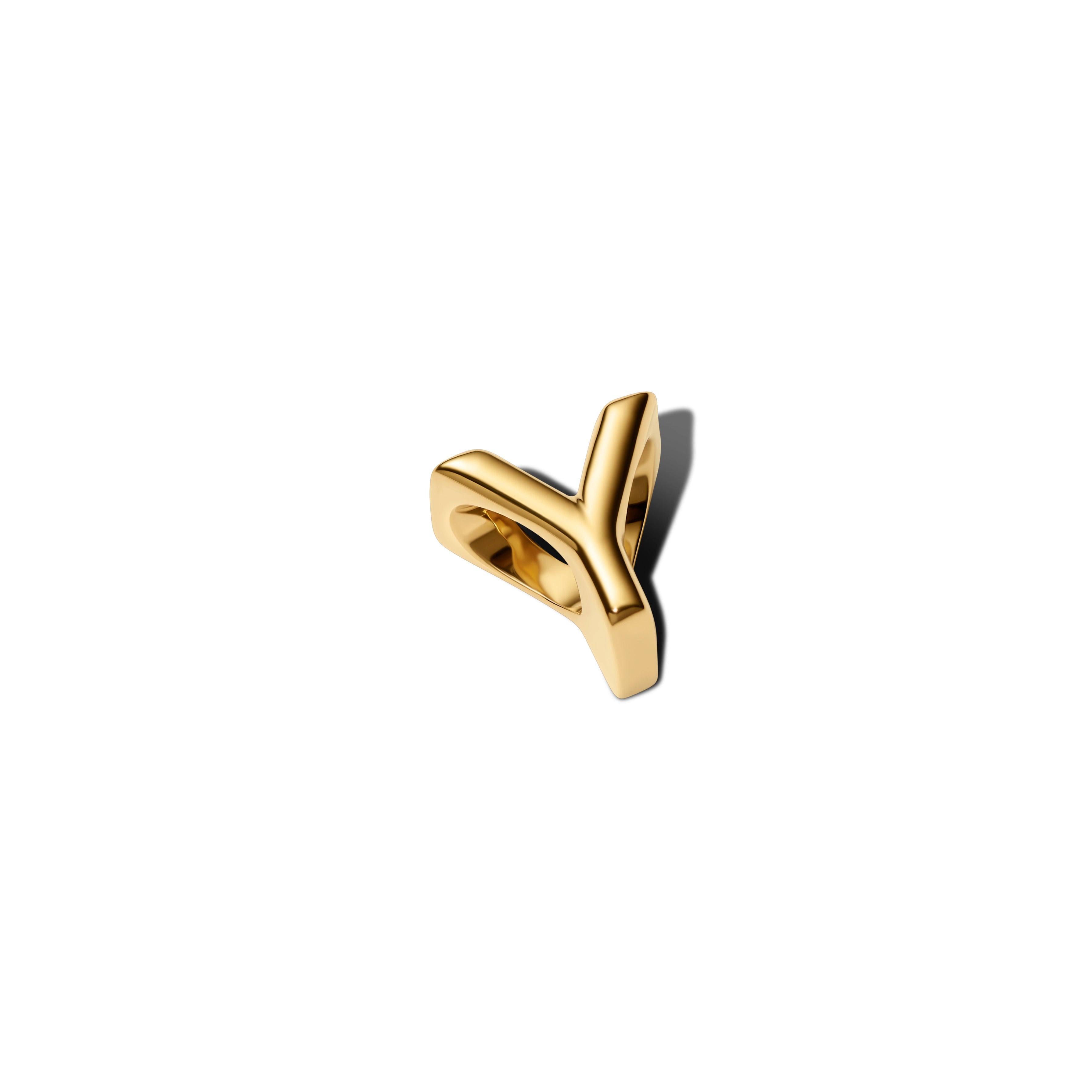 PANDORA Letter Y Alphabet Charm 14K Gold Plated Unique Metal Blend Charms Bracelet Charm Jewelry Gift