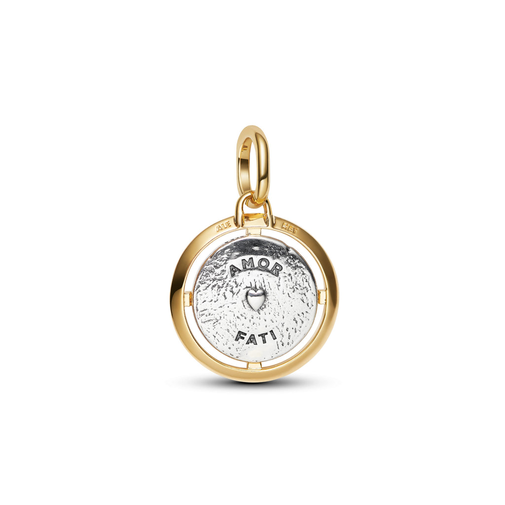 PANDORA Cupids Medallion Charm 14K Gold Plated Unique Metal Blend Symbols Charms Bracelet Charm Jewelry Gift