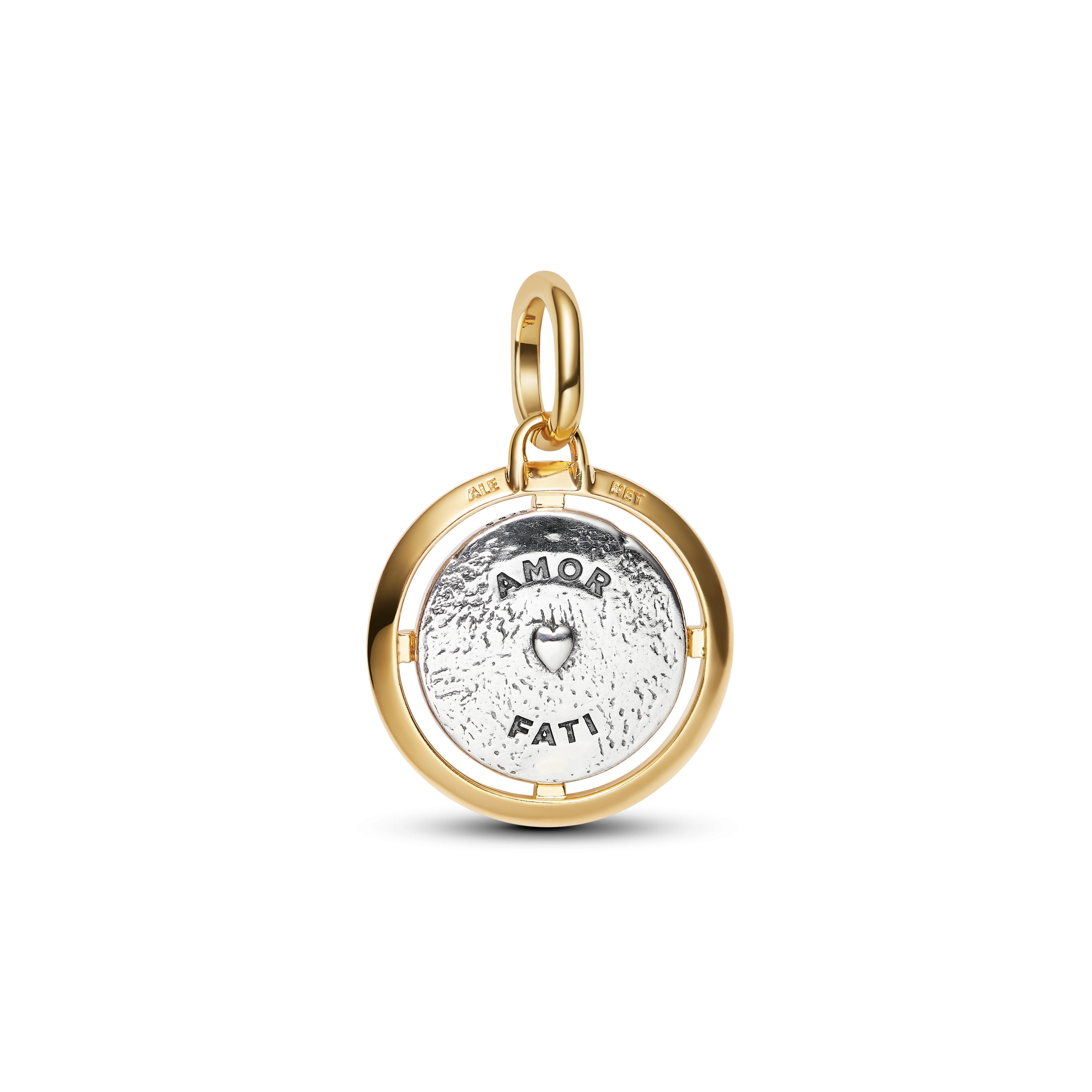 PANDORA Cupids Medallion Charm 14K Gold Plated Unique Metal Blend Symbols Charms Bracelet Charm Jewelry Gift