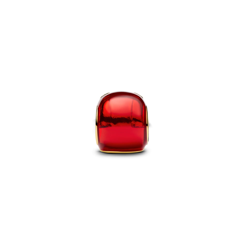 PANDORA Marvel Iron Man Helmet Charm 14K Gold Plated Unique Metal Blend Glow In The Dark Marvel X PANDORA Charms Bracelet Charm Jewelry Gift