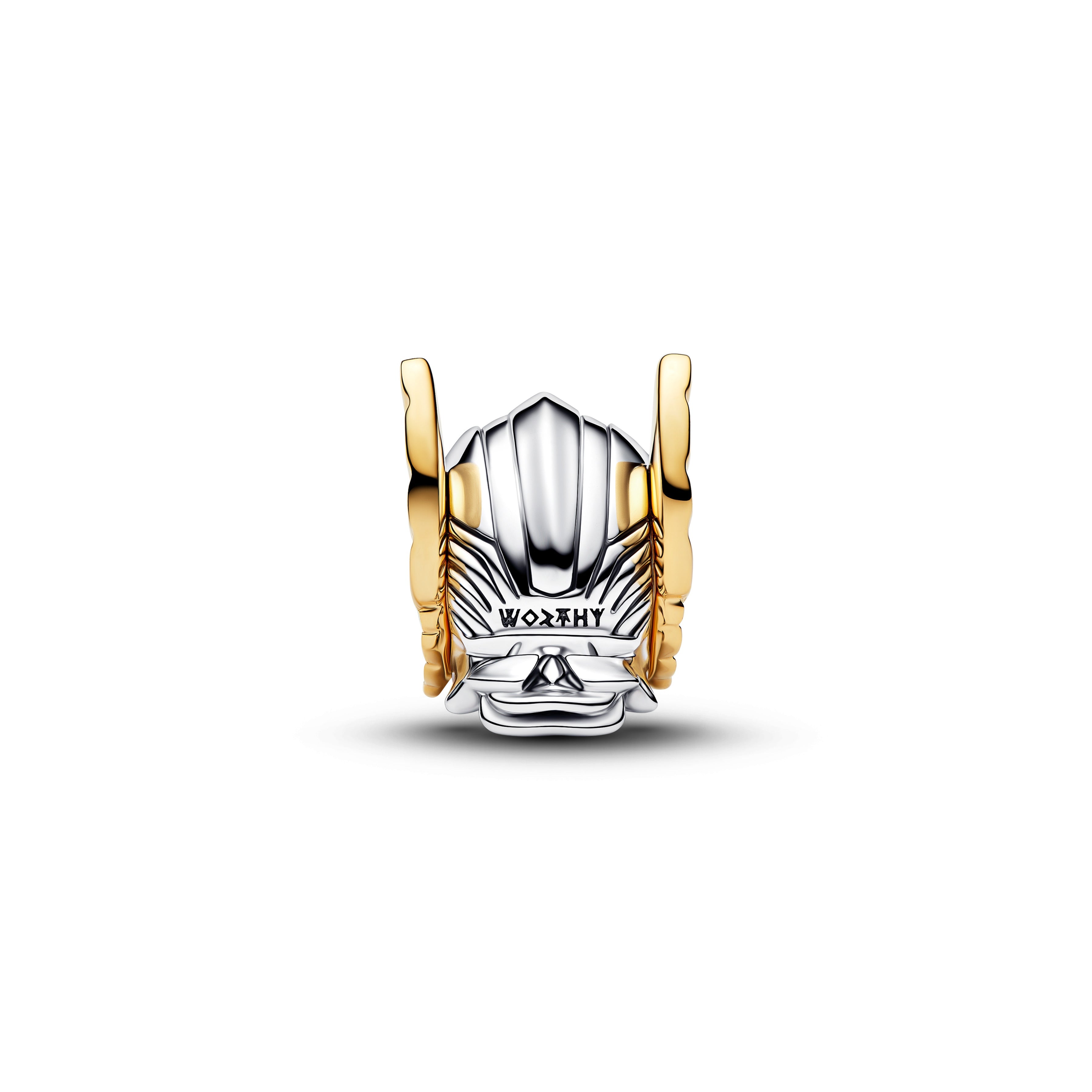 PANDORA Marvel Thor Helmet Charm 14K Gold Plated Unique Metal Blend Marvel X PANDORA Charms Bracelet Charm Jewelry Gift