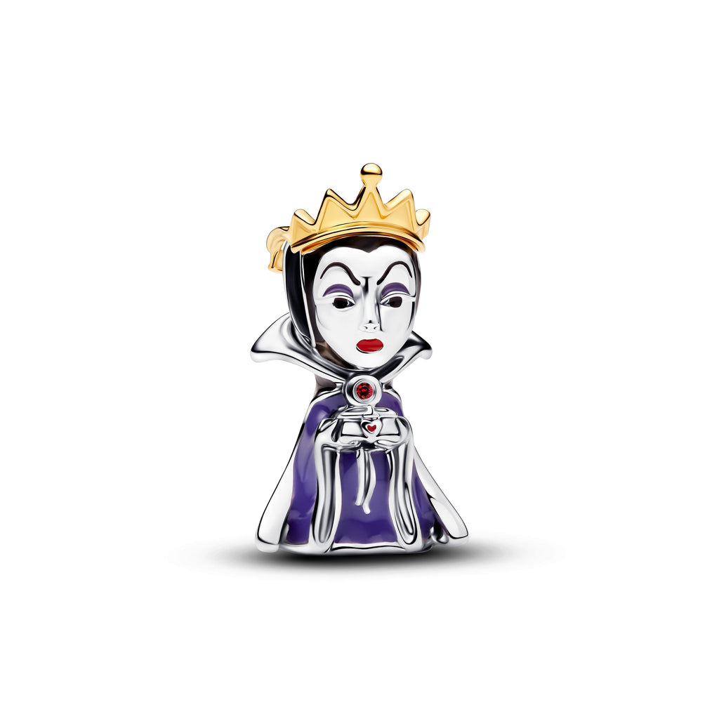 PANDORA Disney Villains Evil Queen Charm 14K Gold Plated Unique Metal Blend Charms Bracelet Charm Jewelry Gift