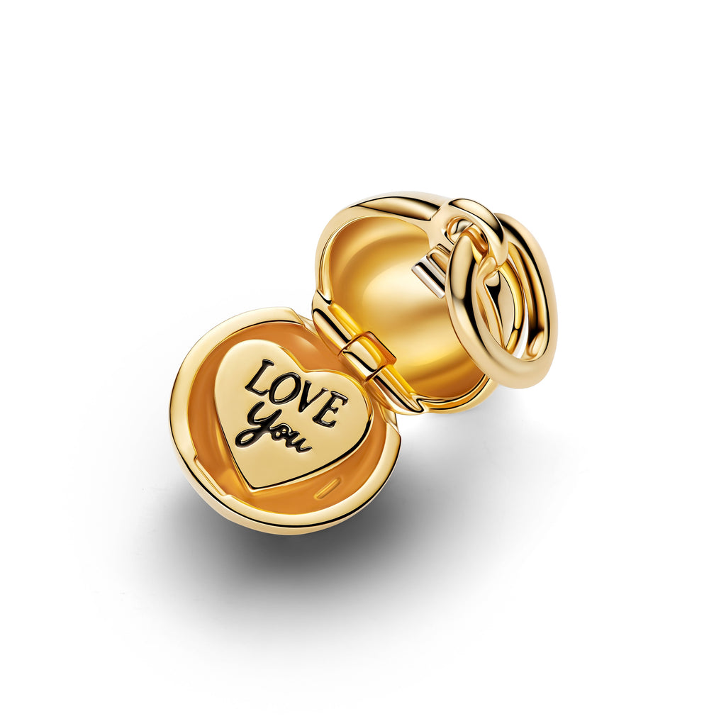 PANDORA Mom Ball Clasp Charm 14K Gold Plated Unique Metal Blend Love Charms Bracelet Charm Jewelry Gift