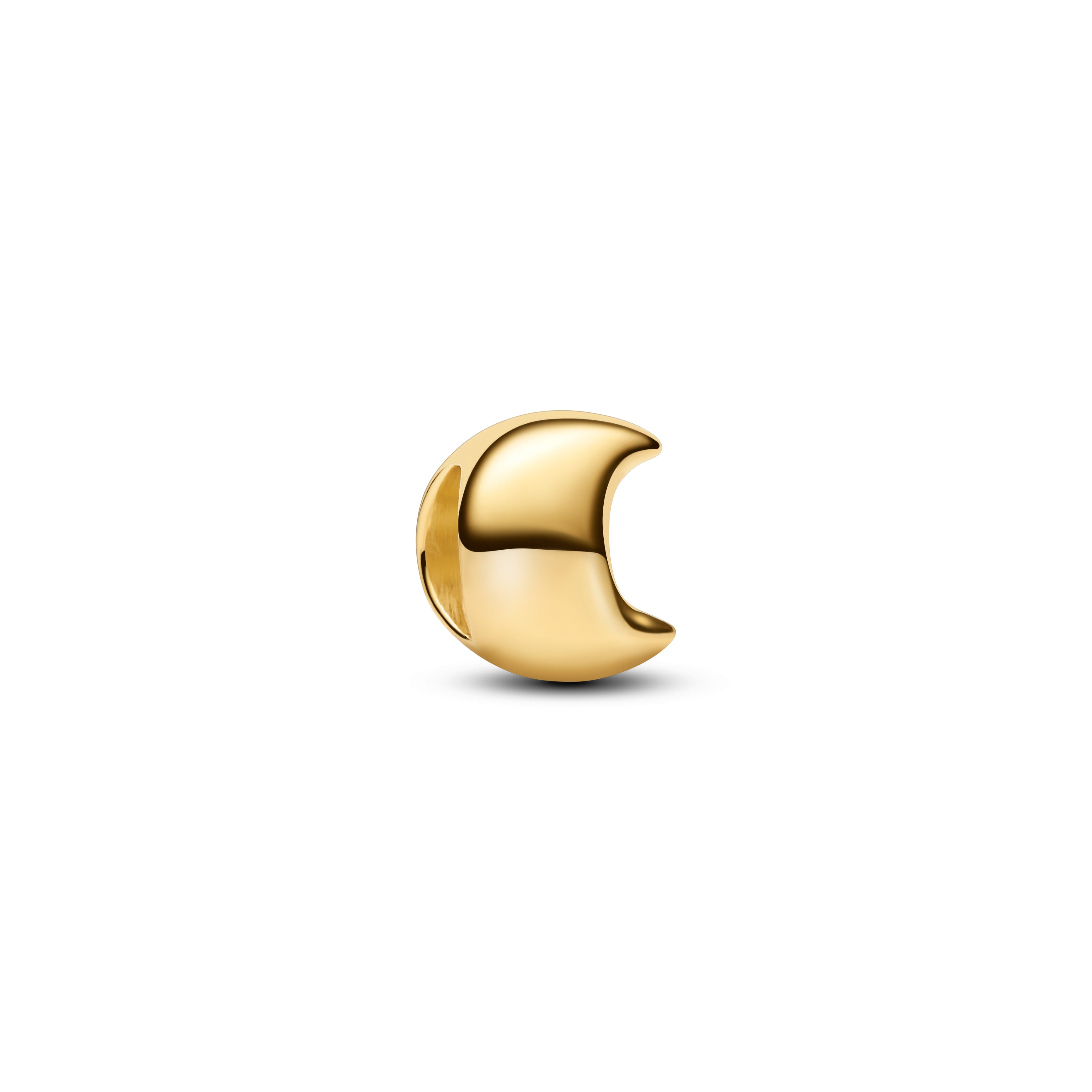 PANDORA Moon Mini Charm 14K Gold Plated Unique Metal Blend Nature And Celestial Charms Bracelet Charm Jewelry Gift
