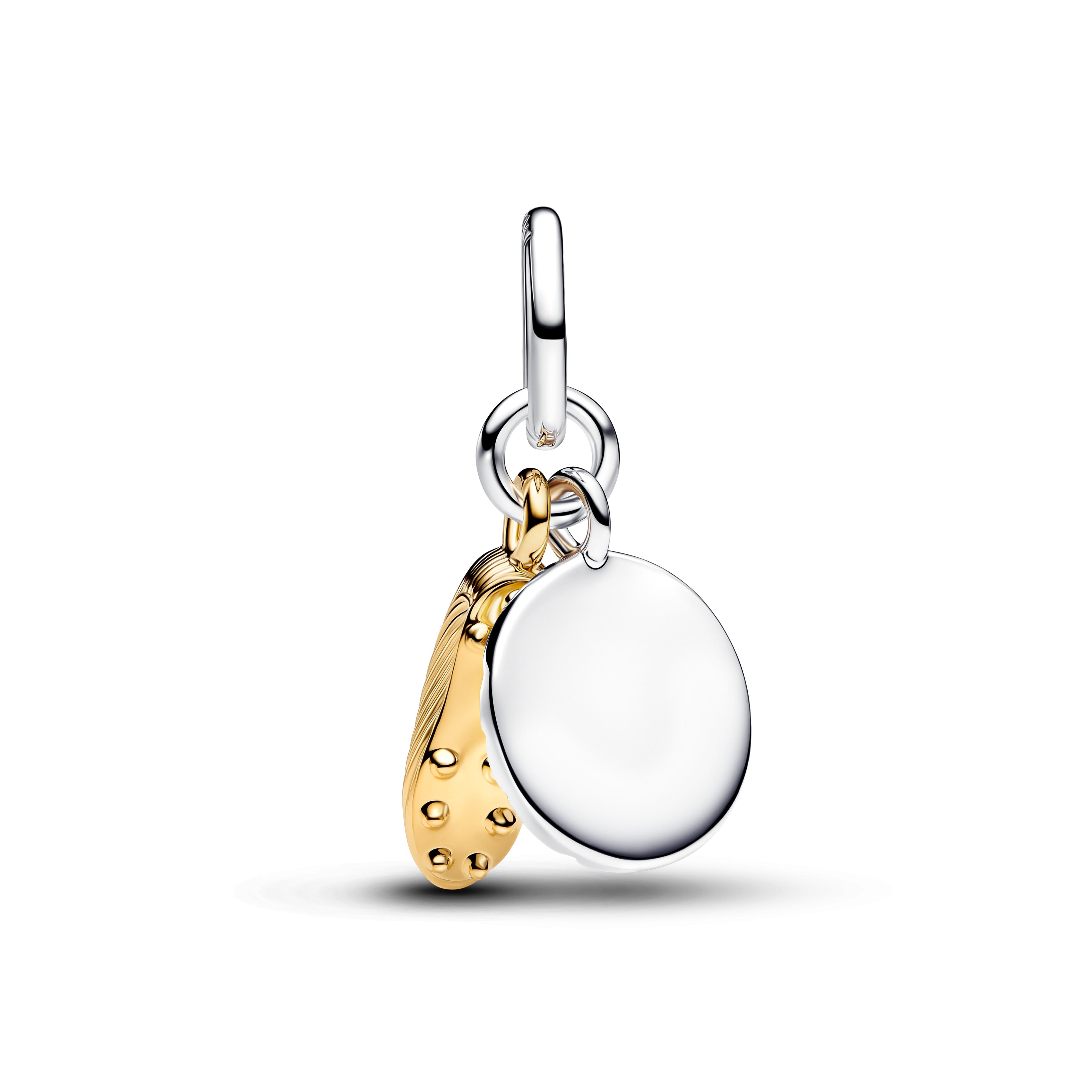 PANDORA Soccer Shoe Double Dangle Charm 14K Gold Plated Unique Metal Blend Sports Charms Bracelet Charm Jewelry Gift