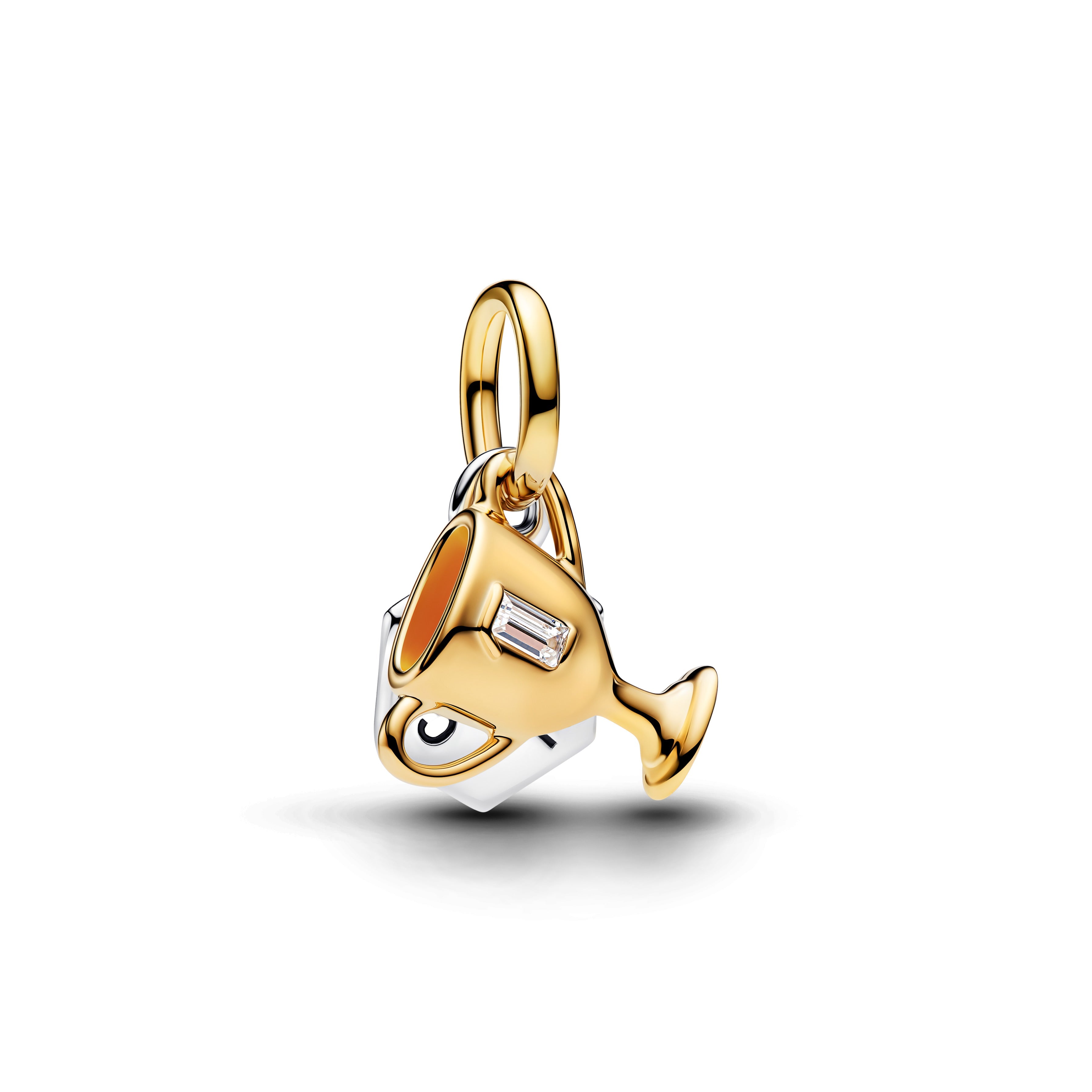 PANDORA Engravable Trophy Double Dangle Charm 14K Gold Plated Unique Metal Blend Sports Charms Bracelet Charm Jewelry Gift