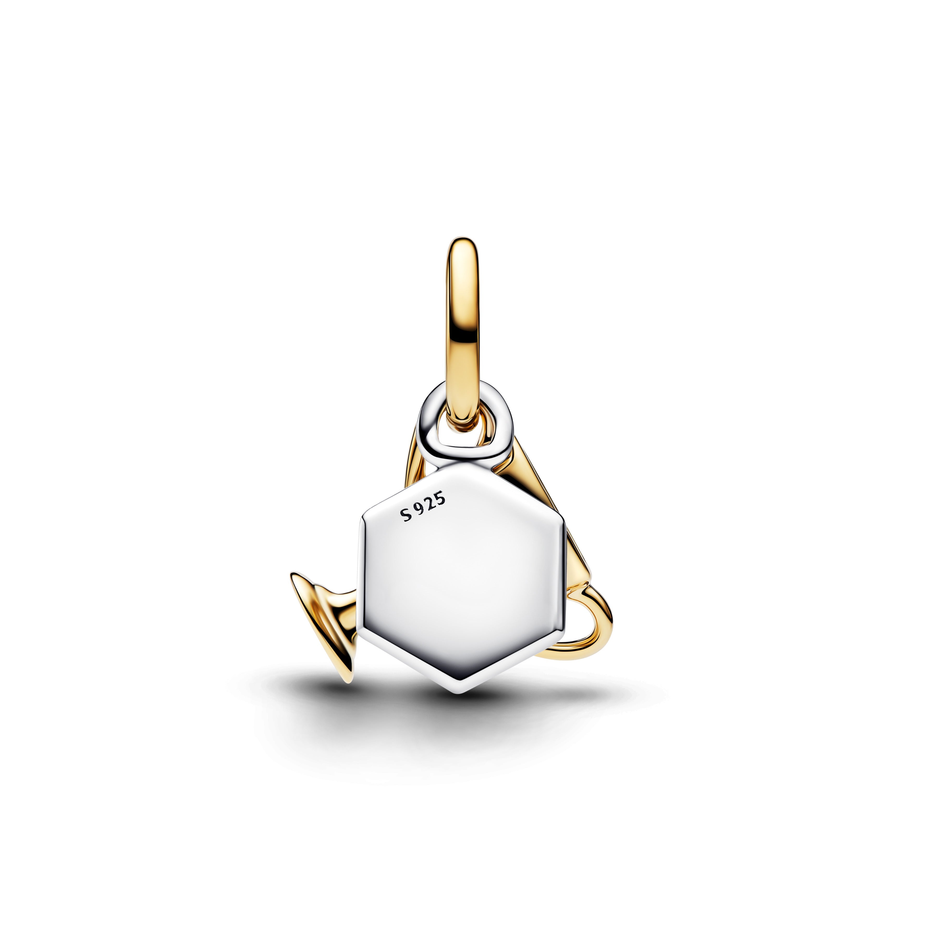 PANDORA Engravable Trophy Double Dangle Charm 14K Gold Plated Unique Metal Blend Sports Charms Bracelet Charm Jewelry Gift
