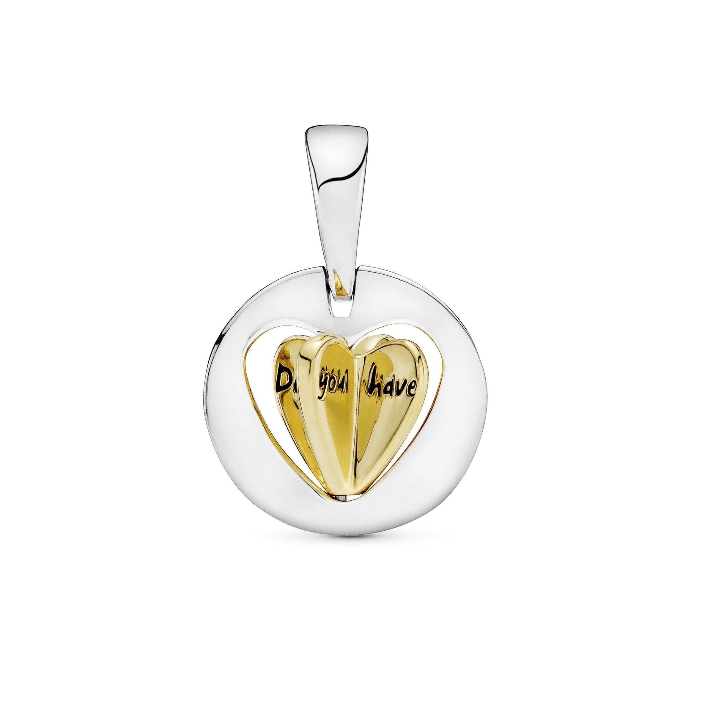 PANDORA Mum S Golden Heart Dangle Charm 14K Gold Plated Unique Metal Blend Family And Friends Charms Bracelet Charm Jewelry Gift