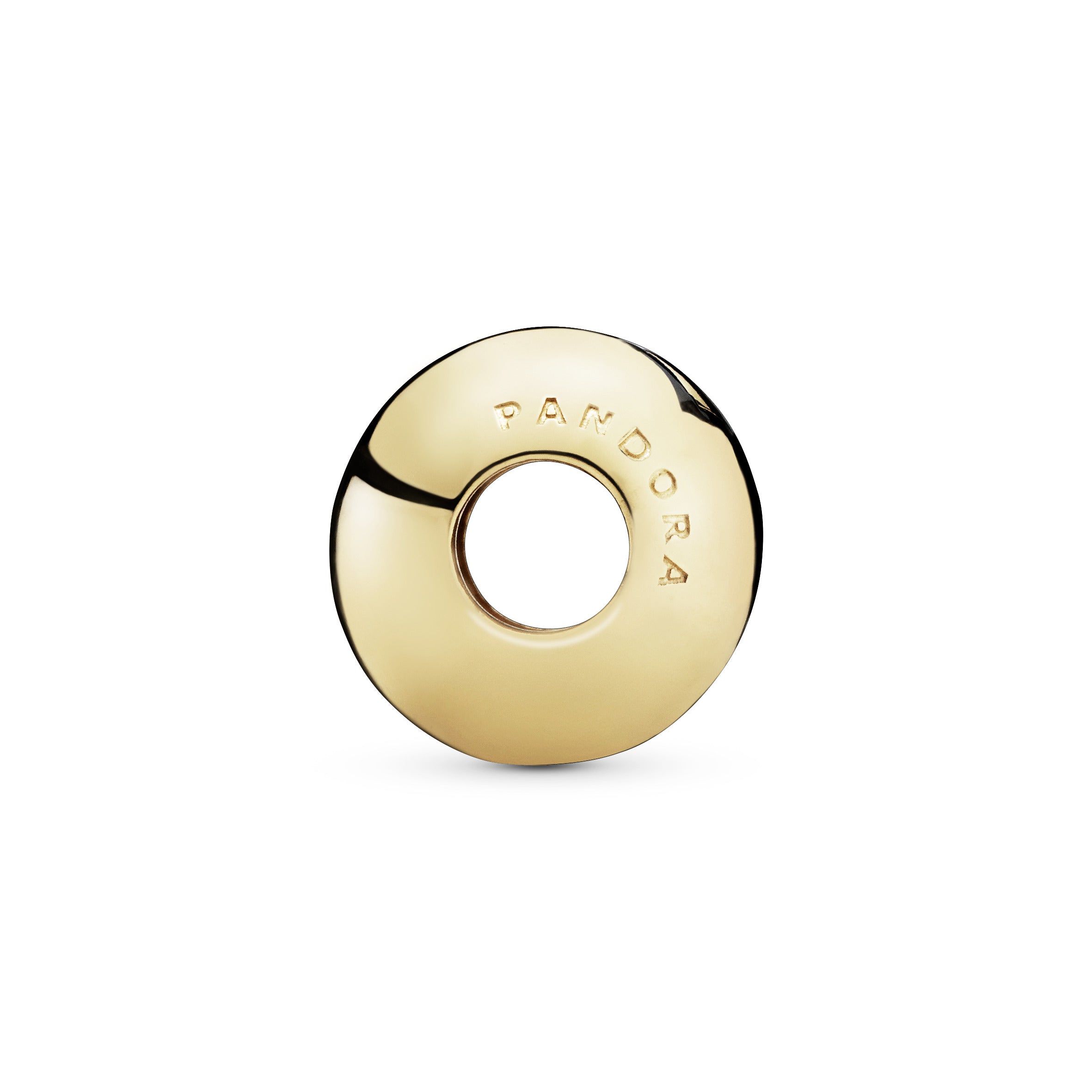 PANDORA Polished Script And Heart Charm 14K Gold Plated Unique Metal Blend Charms Bracelet Charm Jewelry Gift