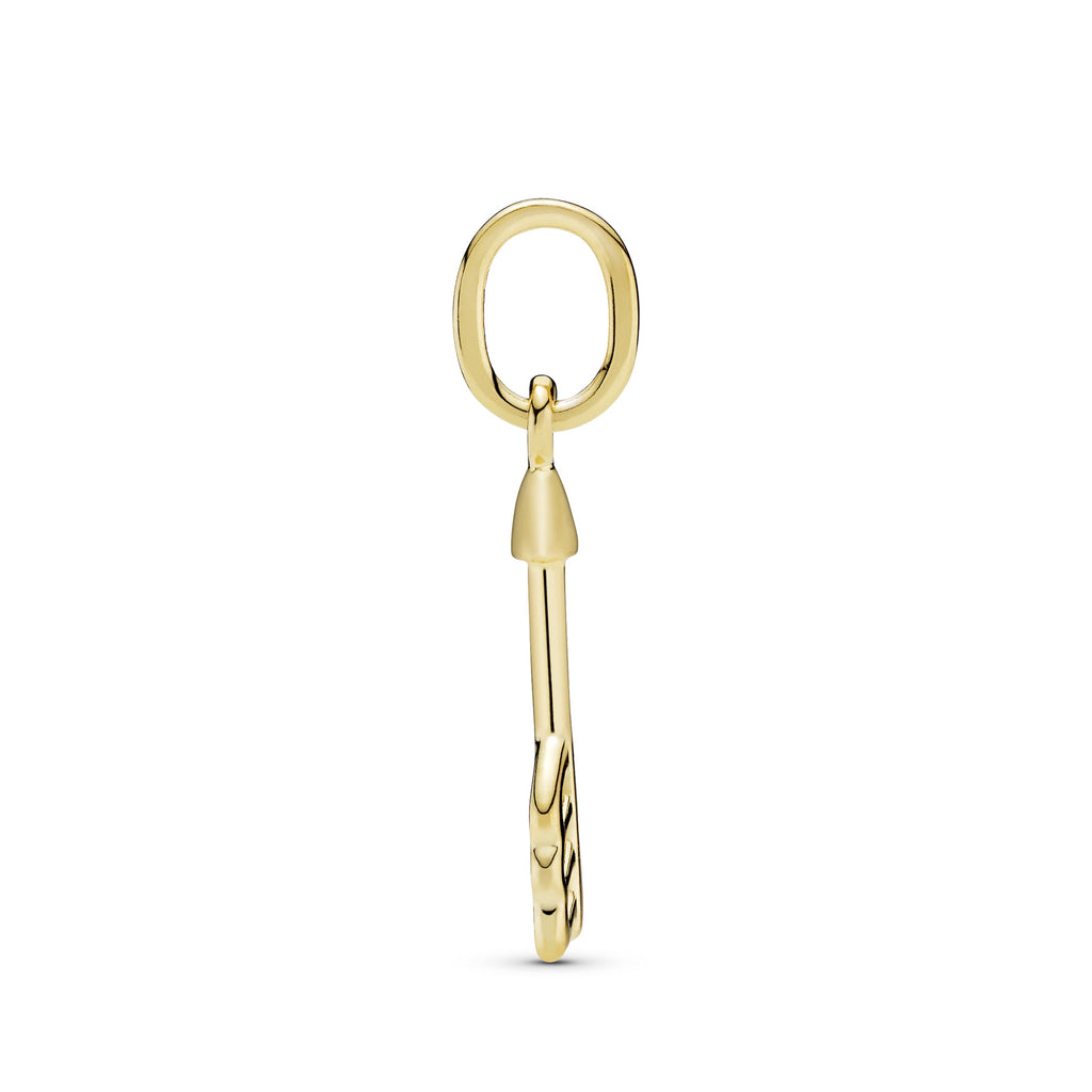 PANDORA Arrow Of Cupid Dangle Charm 14K Gold Plated Unique Metal Blend Charms Bracelet Charm Jewelry Gift