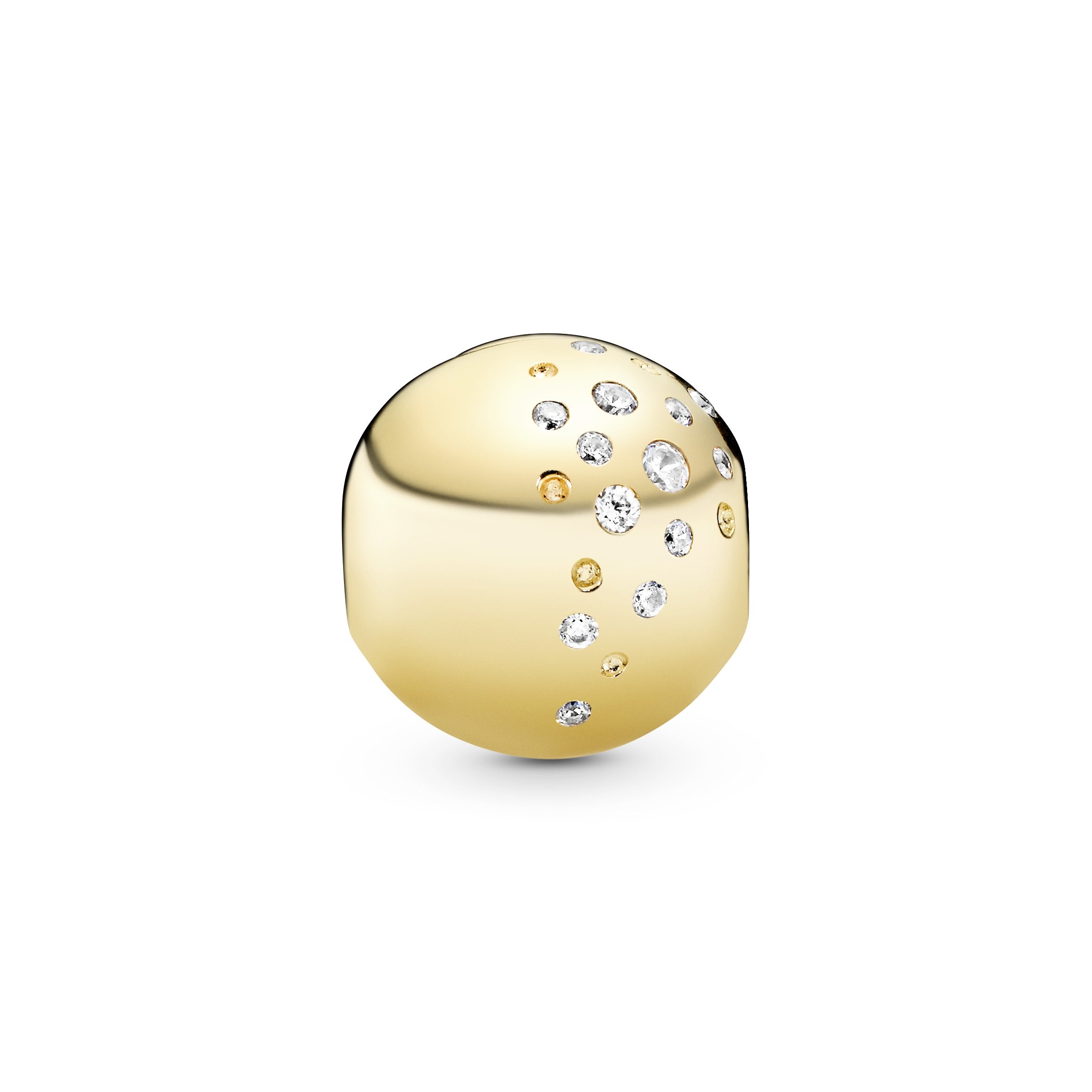 PANDORA Sprinkled Stones Clip Charm 14K Gold Plated Unique Metal Blend Charms Bracelet Charm Jewelry Gift