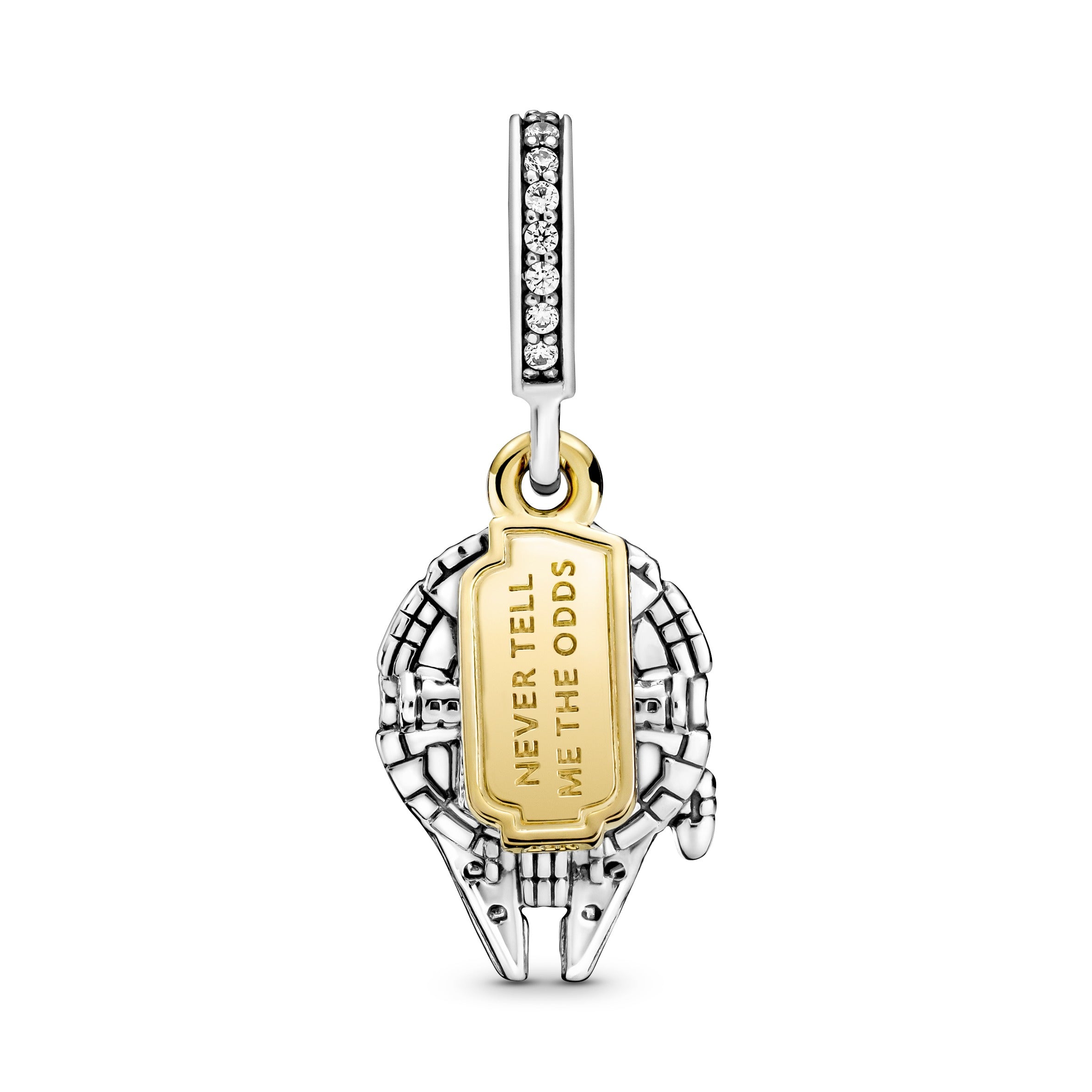 PANDORA Star Wars Millennium Falcon Dangle Charm 14K Gold Plated Unique Metal Blend Charms Bracelet Charm Jewelry Gift