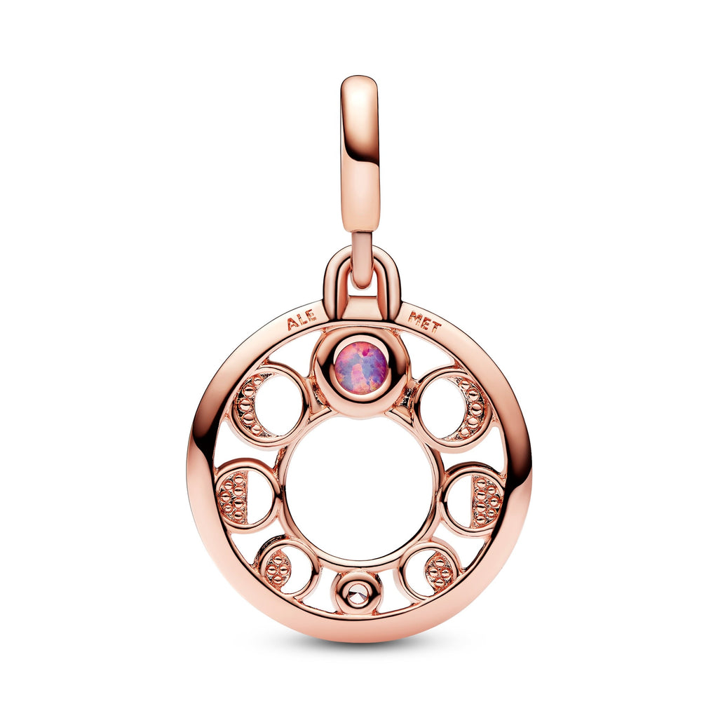 PANDORA ME Lunar Phases Medallion 14K Rose Gold Plated Unique Metal Blend Charms Bracelet Charm Jewelry Gift