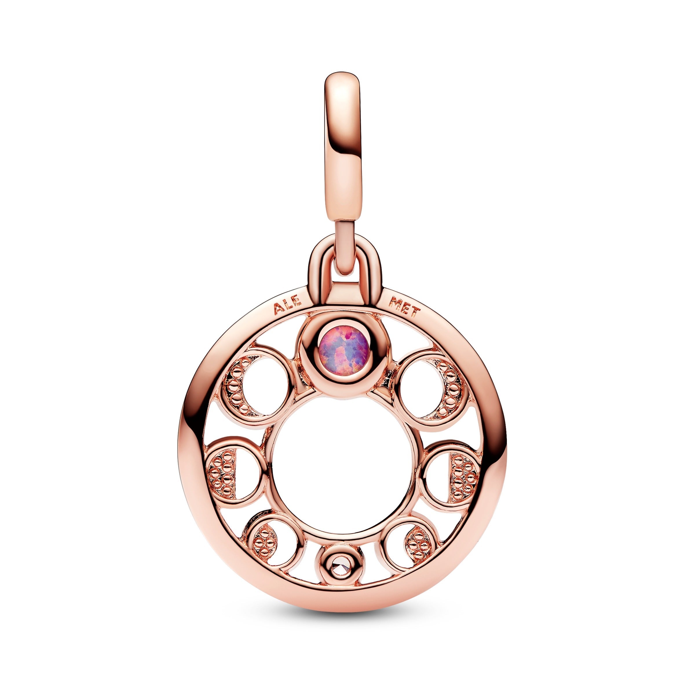 PANDORA ME Lunar Phases Medallion 14K Rose Gold Plated Unique Metal Blend Charms Bracelet Charm Jewelry Gift