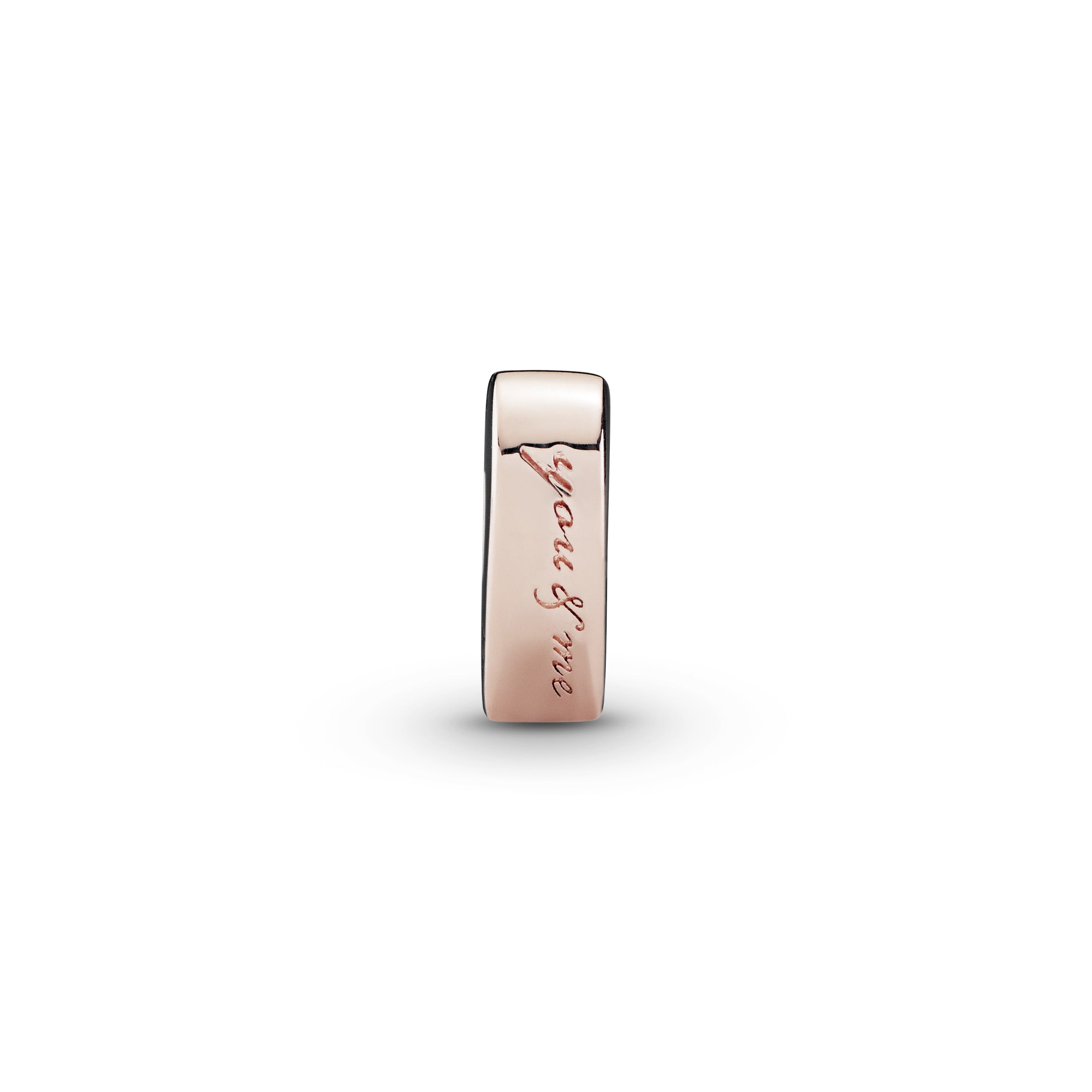 PANDORA Red Heart You And Me Spacer Charm 14K Rose Gold Plated Unique Metal Blend Charms Bracelet Charm Jewelry Gift