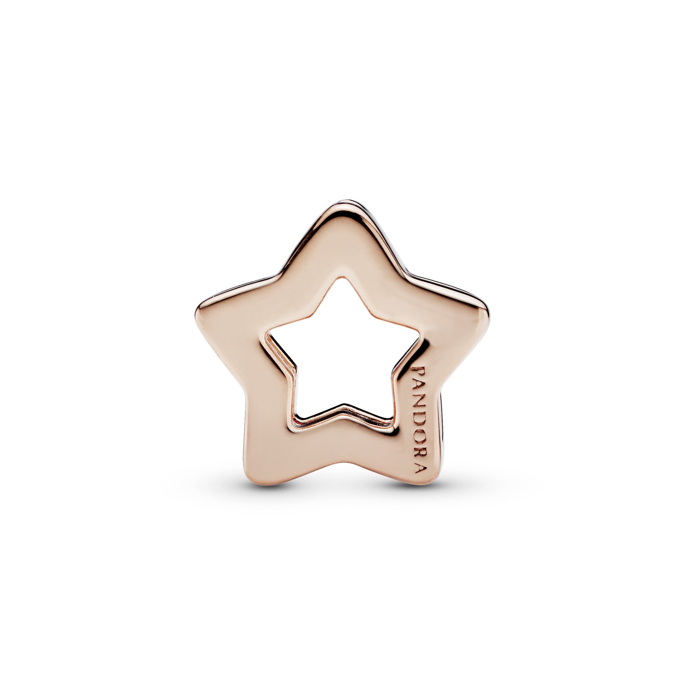 PANDORA Star Clip Charm 14K Rose Gold Plated Unique Metal Blend Charms Bracelet Charm Jewelry Gift