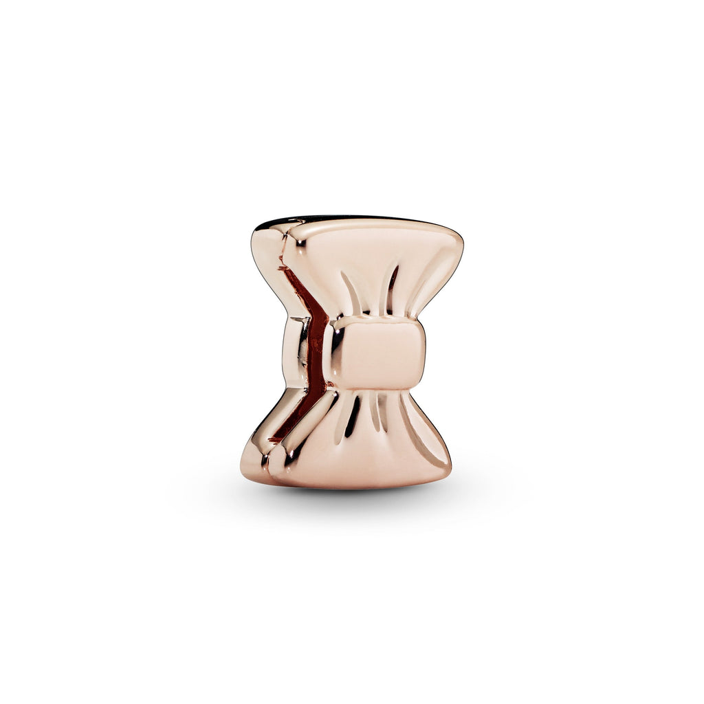 PANDORA Classic Bow Clip Charm 14K Rose Gold Plated Unique Metal Blend Charms Bracelet Charm Jewelry Gift