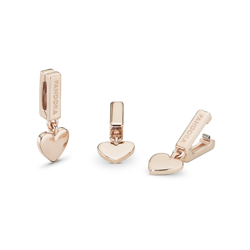 PANDORA Reflexions Heart Dangle Clip Charm Charms Bracelet Charm Jewelry Gift