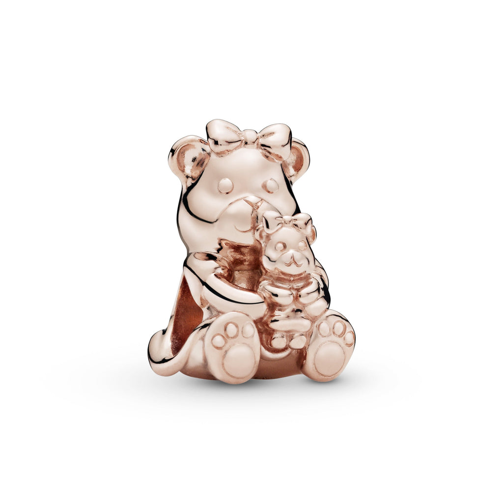 PANDORA Dora Bear Charm 14K Rose Gold Plated Unique Metal Blend Charms Bracelet Charm Jewelry Gift