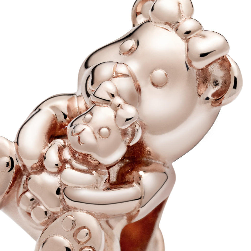 PANDORA Dora Bear Charm 14K Rose Gold Plated Unique Metal Blend Charms Bracelet Charm Jewelry Gift