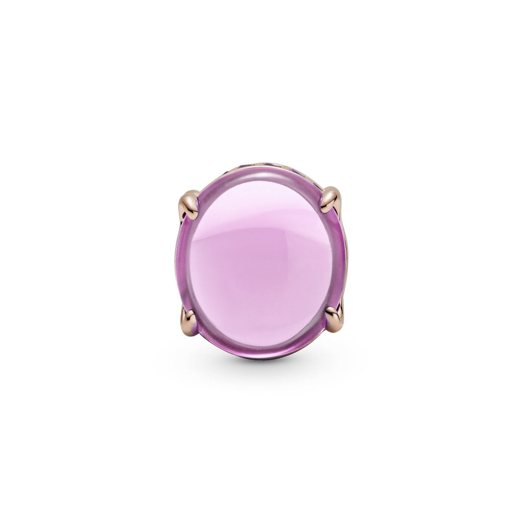 PANDORA Pink Oval Cabochon Charm Charms Bracelet Charm Jewelry Gift