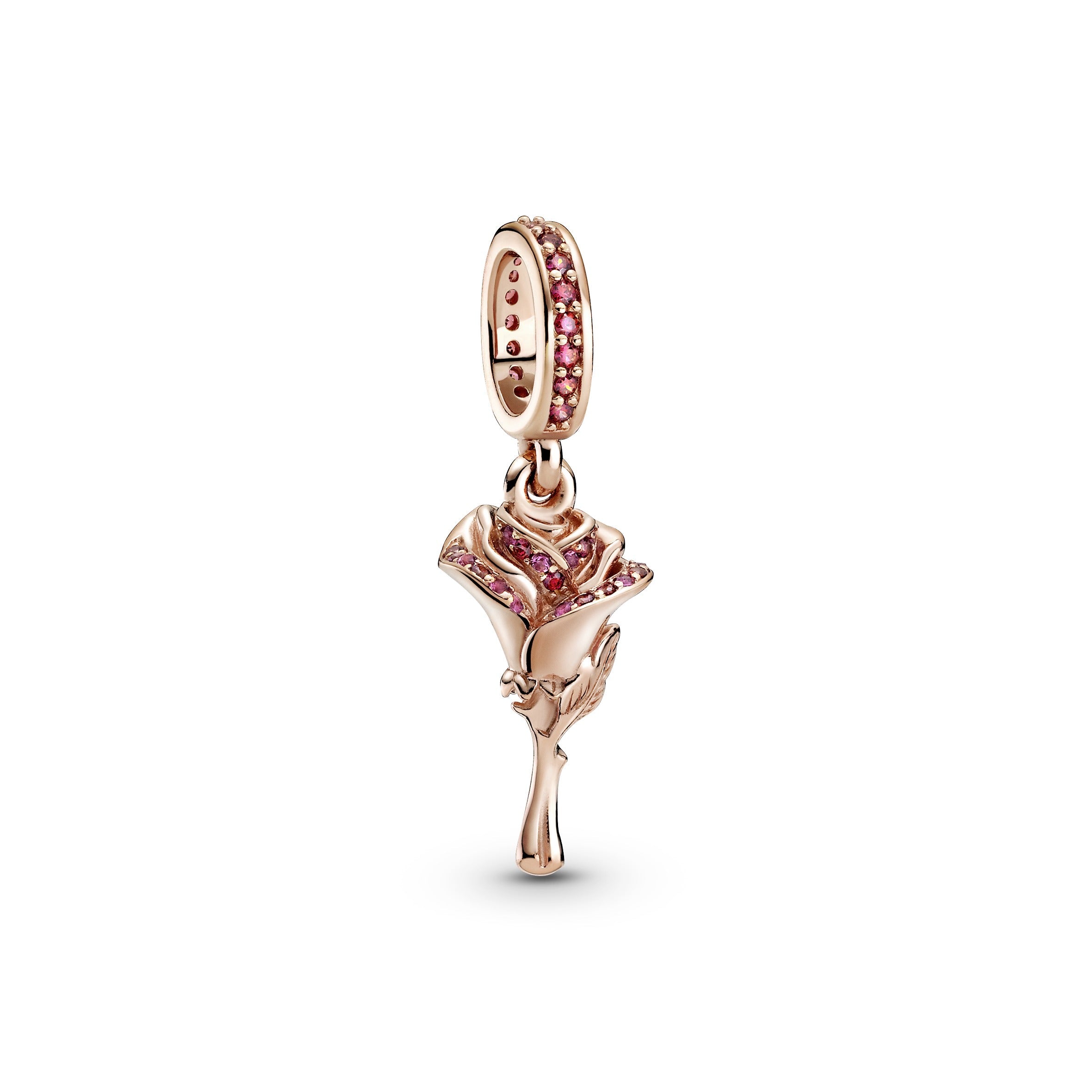 PANDORA Rose Flower Dangle Charm Charms Bracelet Charm Jewelry Gift