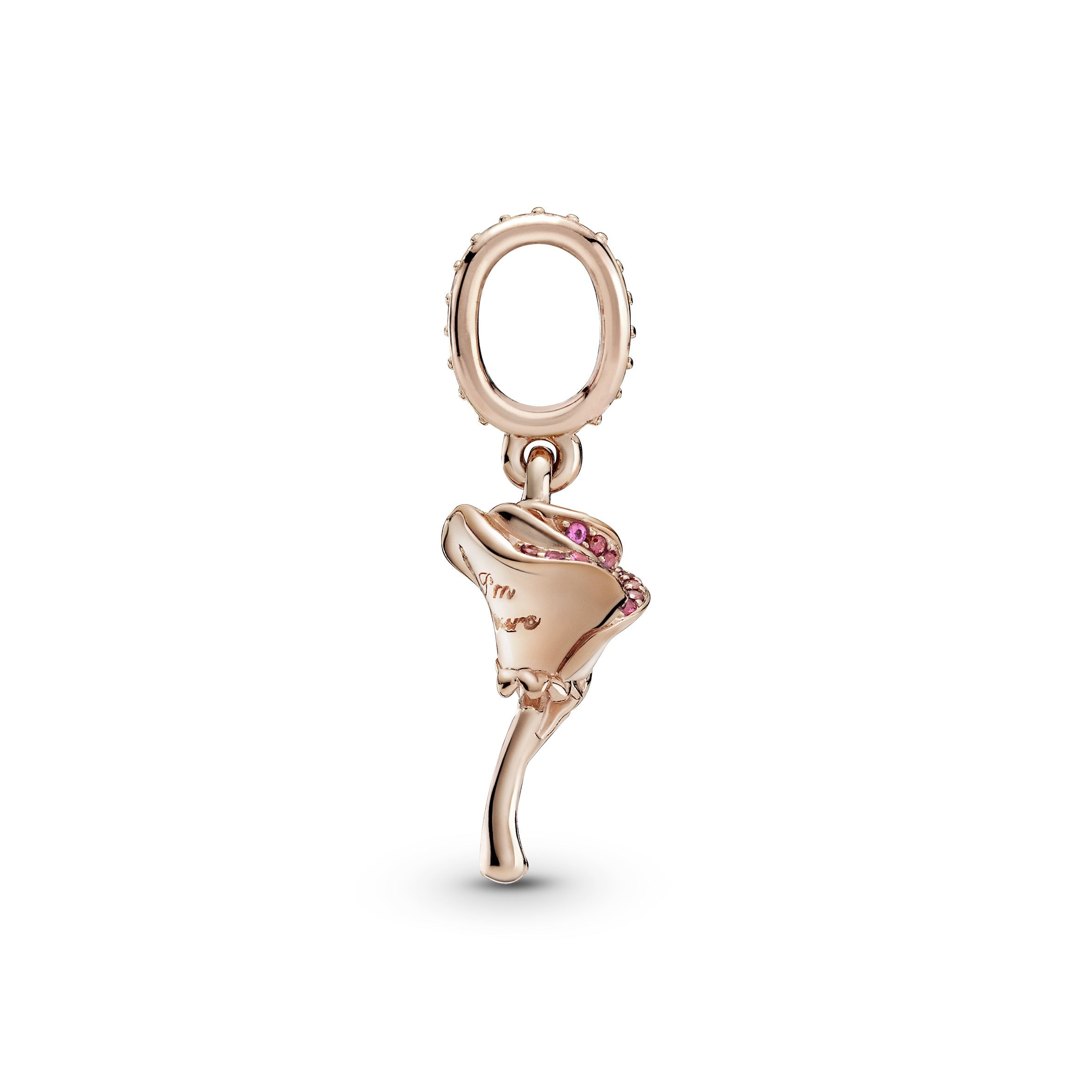 PANDORA Rose Flower Dangle Charm Charms Bracelet Charm Jewelry Gift