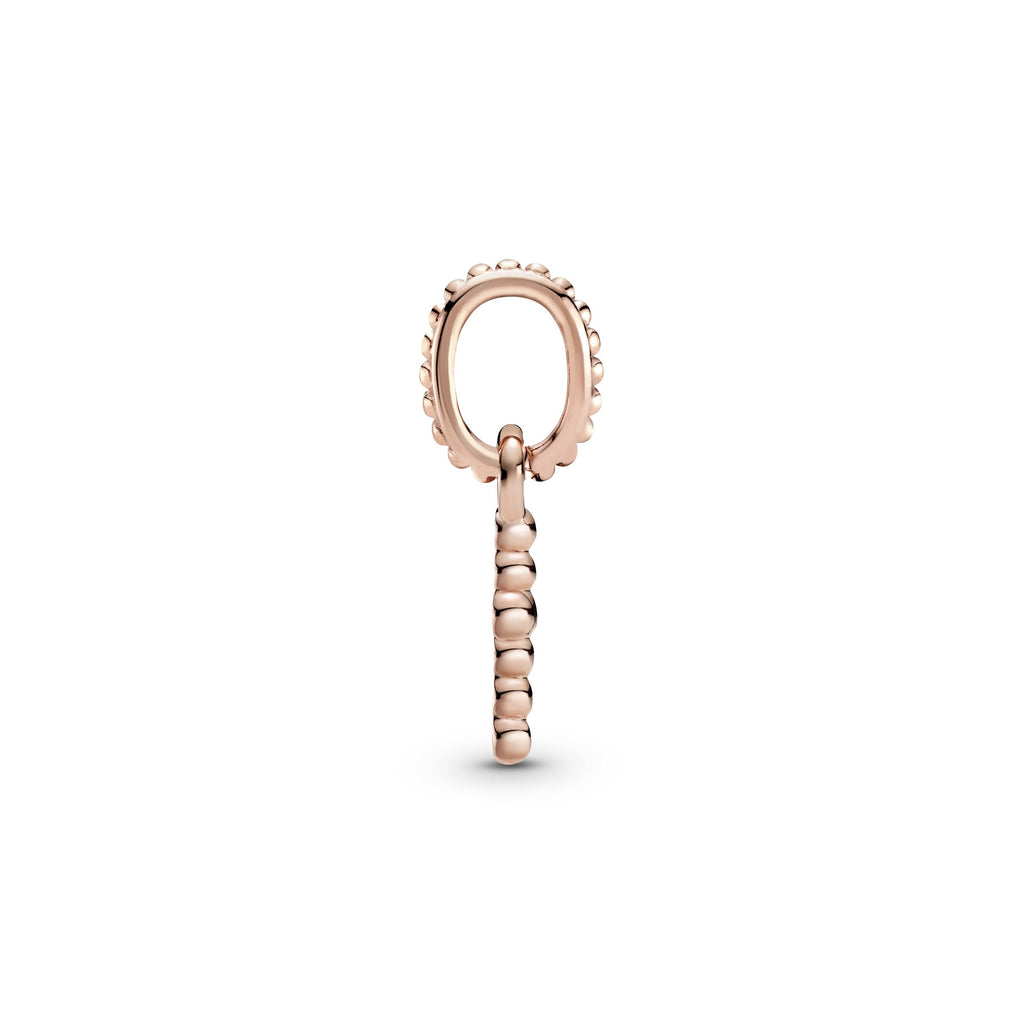PANDORA Beaded Cross Dangle Charm 14K Rose Gold Plated Unique Metal Blend Symbols And Colours Charms Bracelet Charm Jewelry Gift
