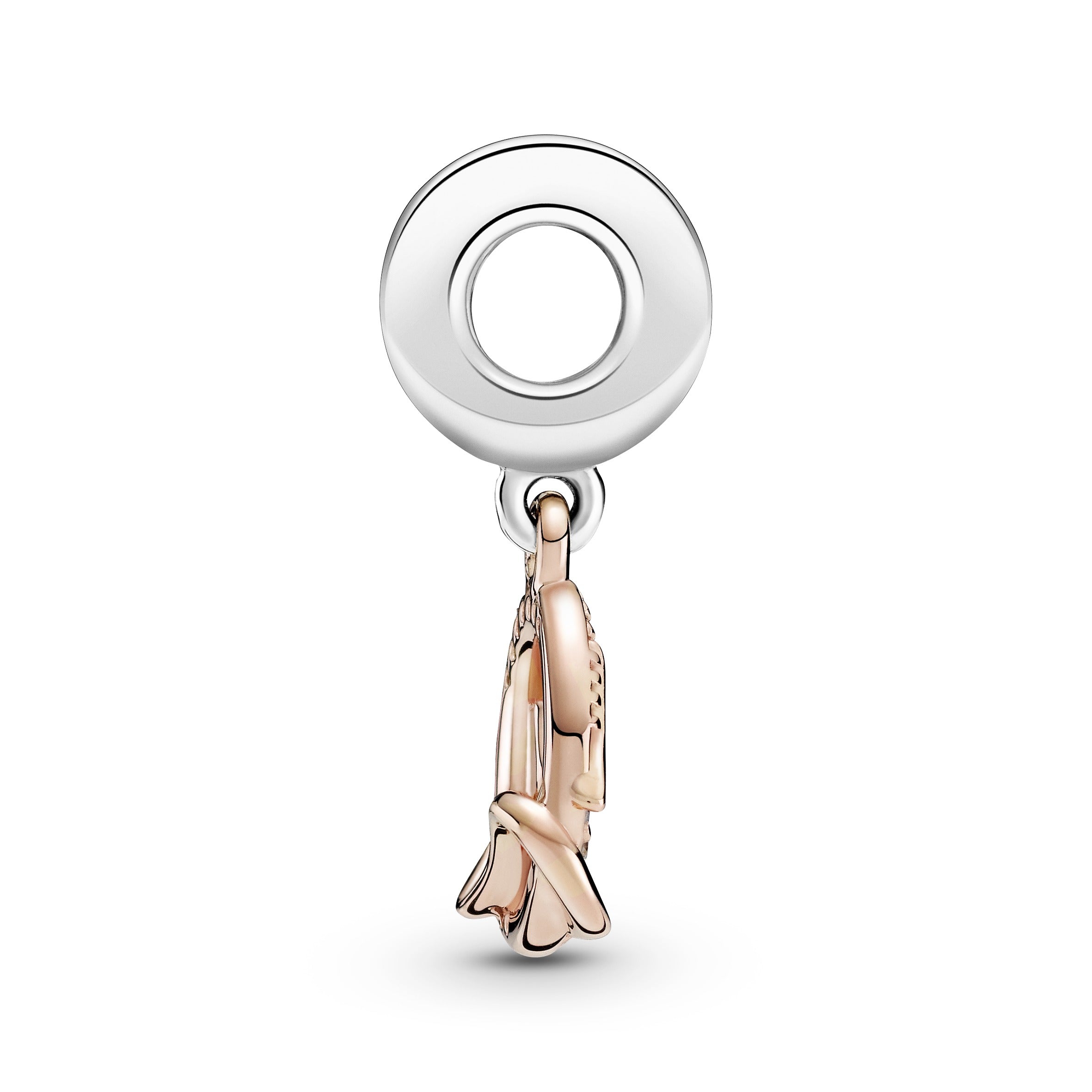 PANDORA Two-tone Mum Dangle Charm 14K Rose Gold Plated Unique Metal Blend Family And Friends Charms Bracelet Charm Jewelry Gift