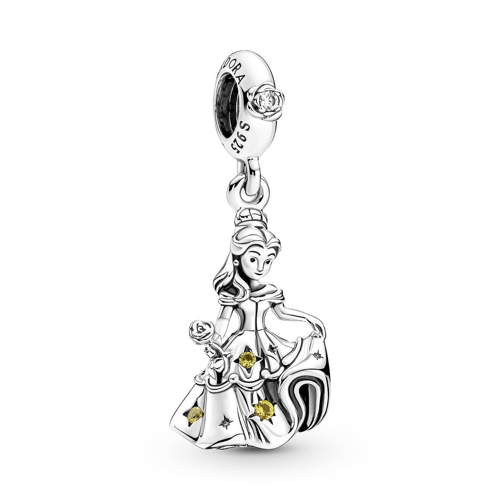 PANDORA Disney Beauty And The Beast Dancing Belle Dangle Charm Sterling Silver Charms Bracelet Charm Jewelry Gift