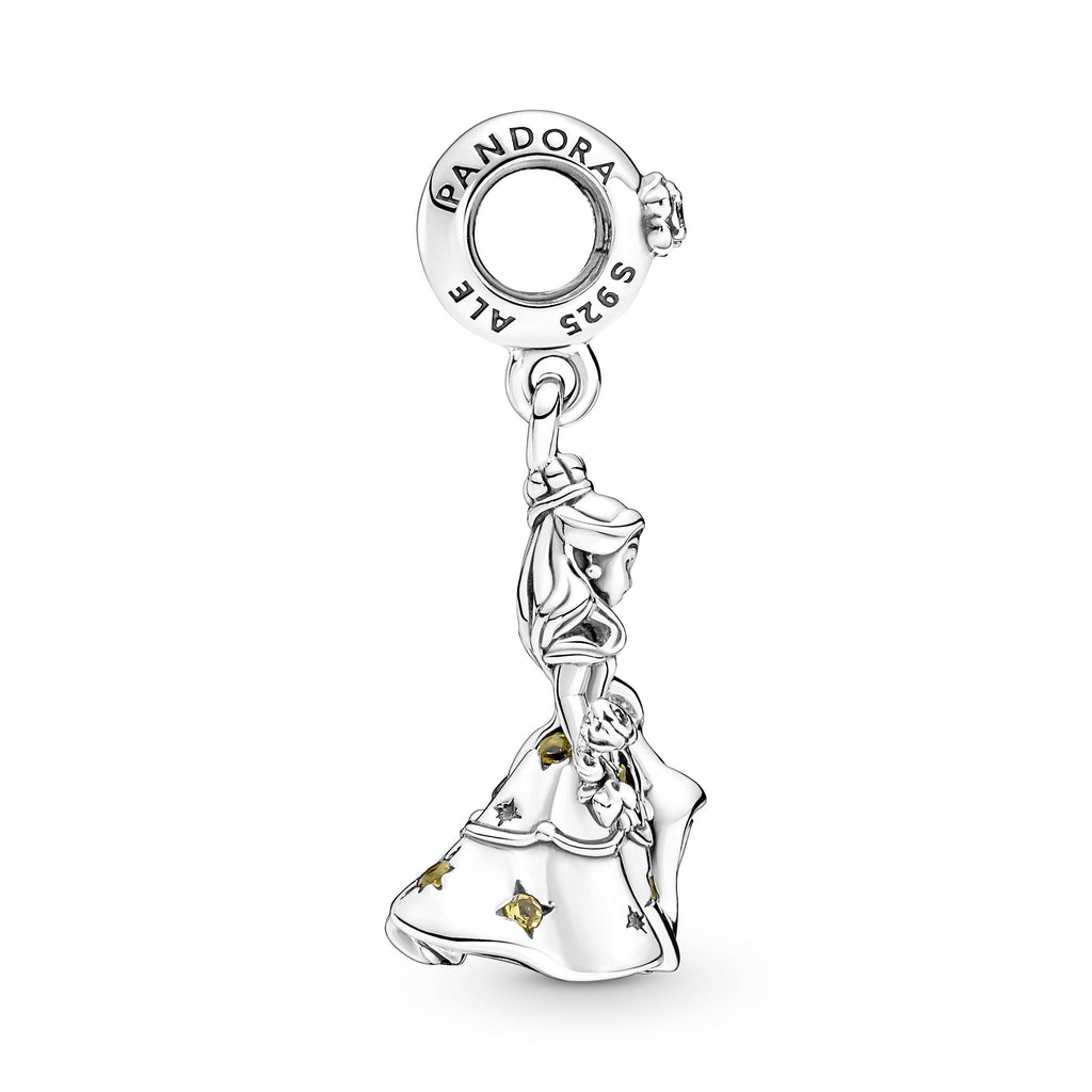 PANDORA Disney Beauty And The Beast Dancing Belle Dangle Charm Sterling Silver Charms Bracelet Charm Jewelry Gift