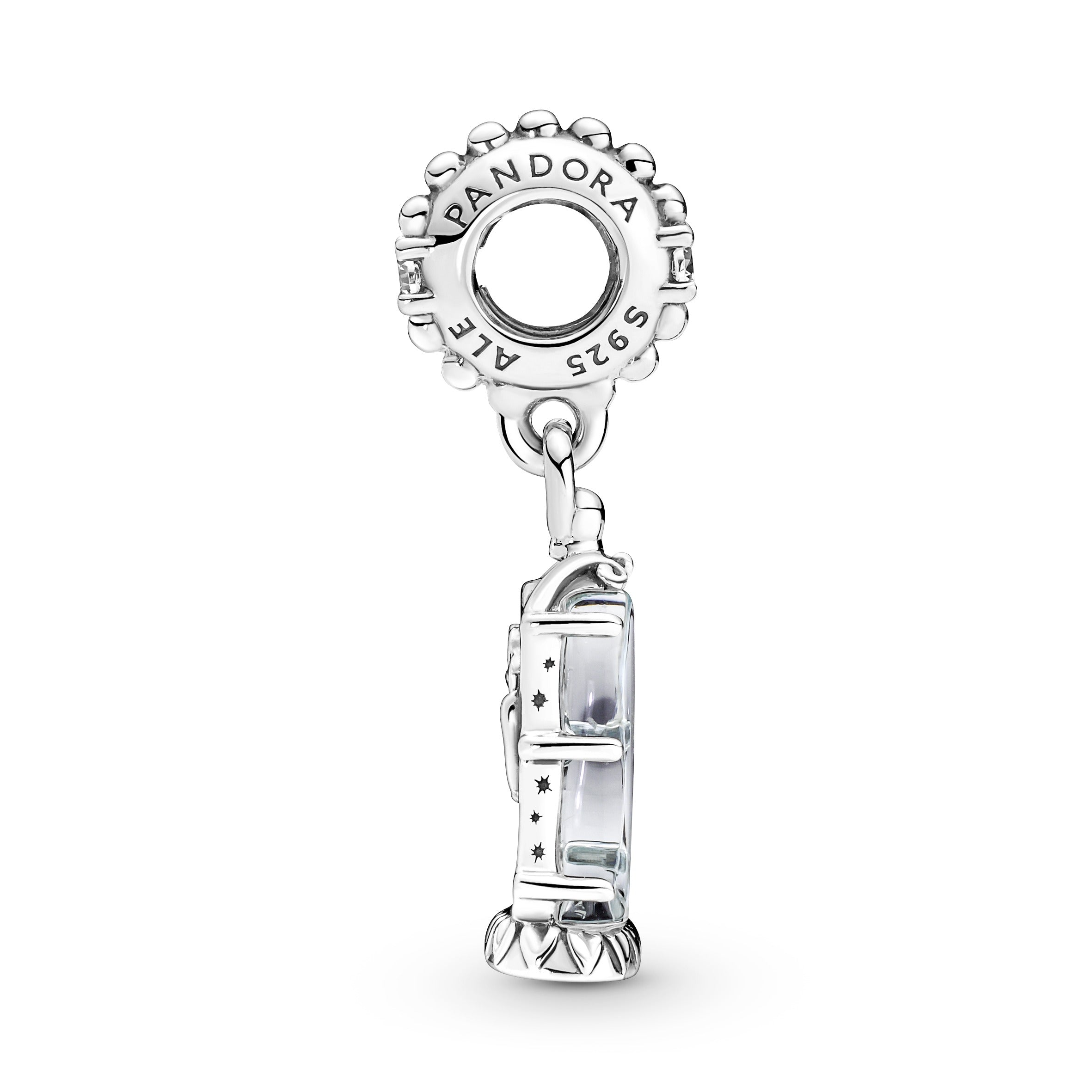 PANDORA Disney Beauty And The Beast Enchanted Rose Dangle Charm Cubic Zirconia Charms Bracelet Charm Jewelry Gift