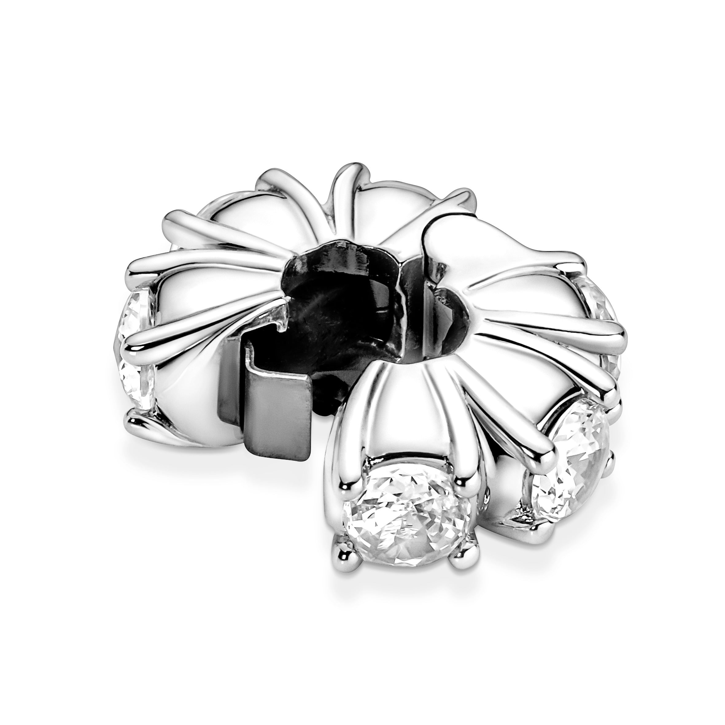 PANDORA Long Pronged Sparkling Clip Charm Cubic Zirconia Weddings Charms Bracelet Charm Jewelry Gift