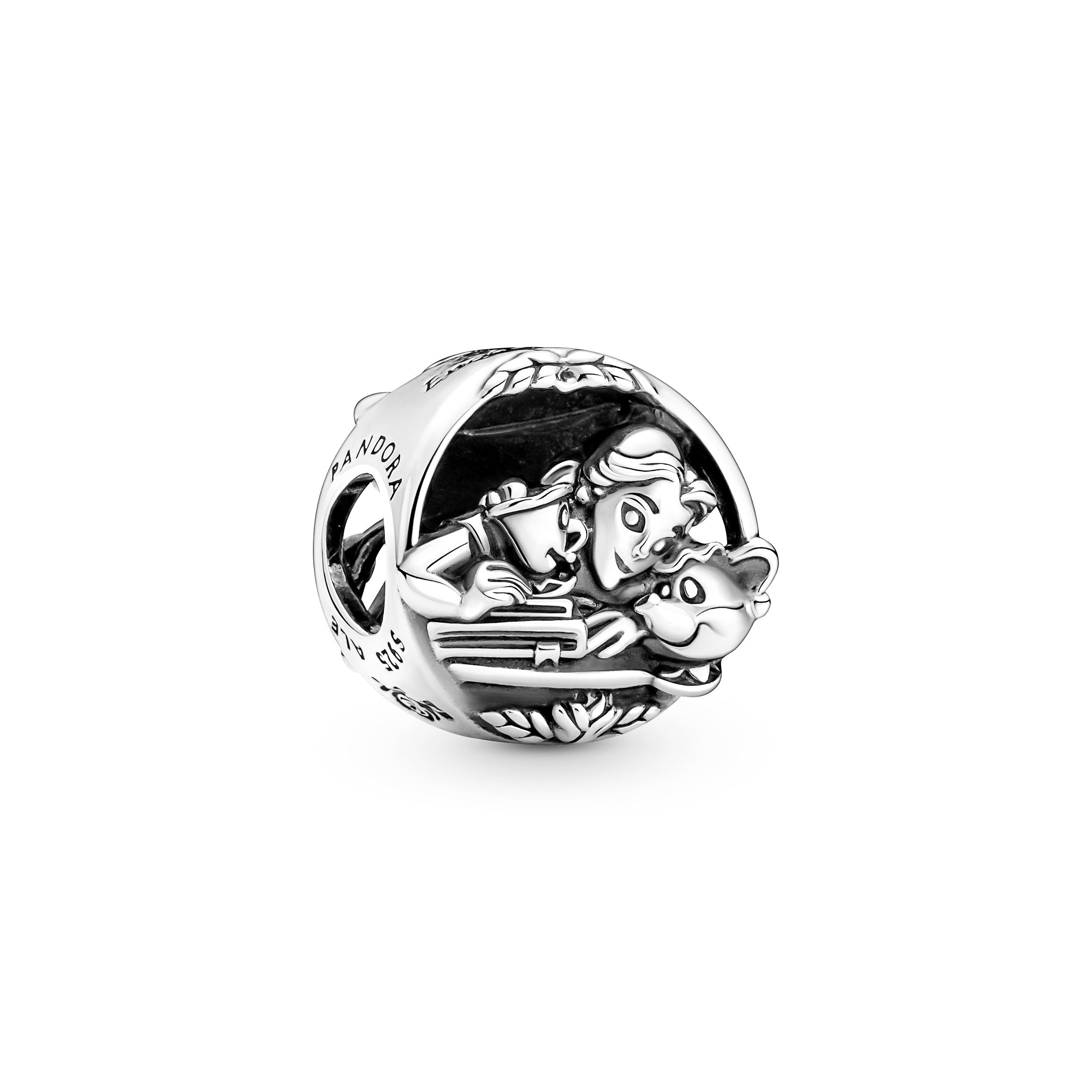 PANDORA Disney Beauty And The Beast Belle And Friends Charm Sterling Silver Charms Bracelet Charm Jewelry Gift