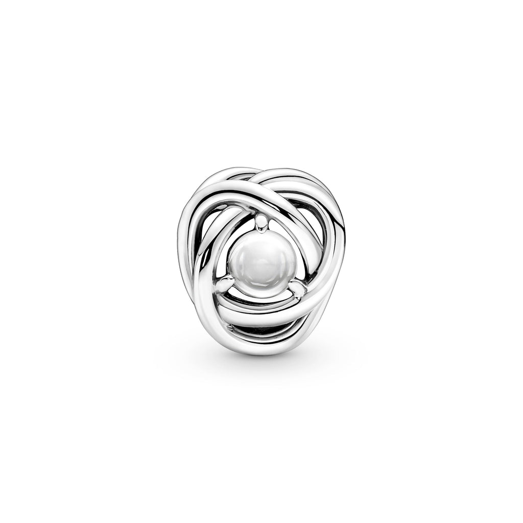 PANDORA Clear Eternity Circle Charm Sterling Silver Birthdays Charms Bracelet Charm Jewelry Gift