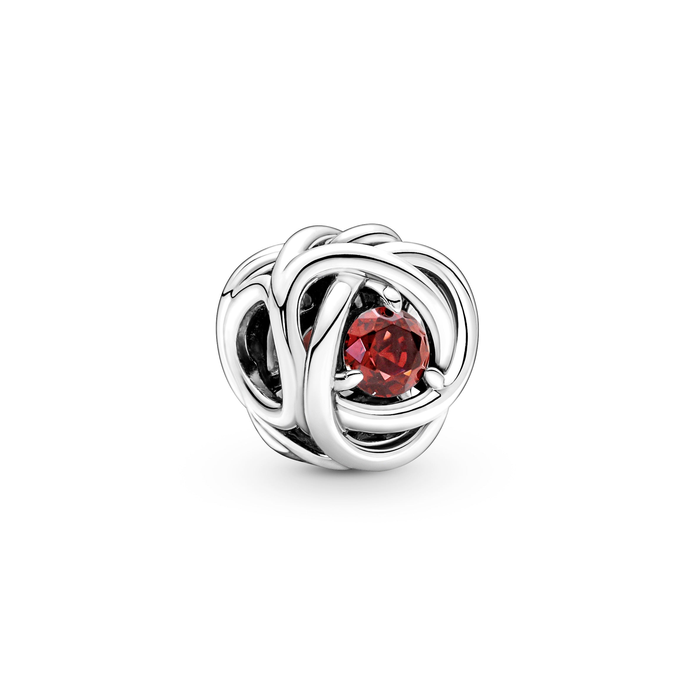PANDORA True Red Eternity Circle Charm Sterling Silver Birthdays Charms Bracelet Charm Jewelry Gift