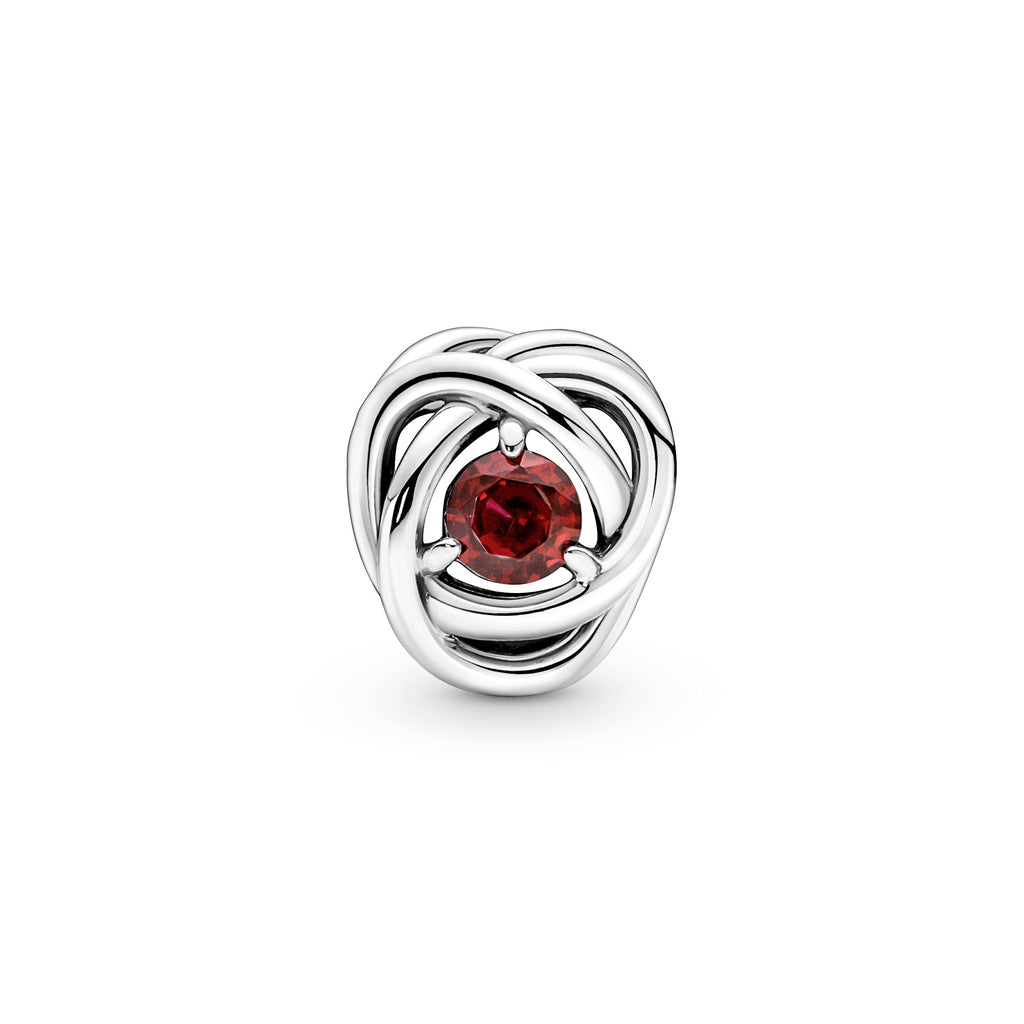 PANDORA True Red Eternity Circle Charm Sterling Silver Birthdays Charms Bracelet Charm Jewelry Gift