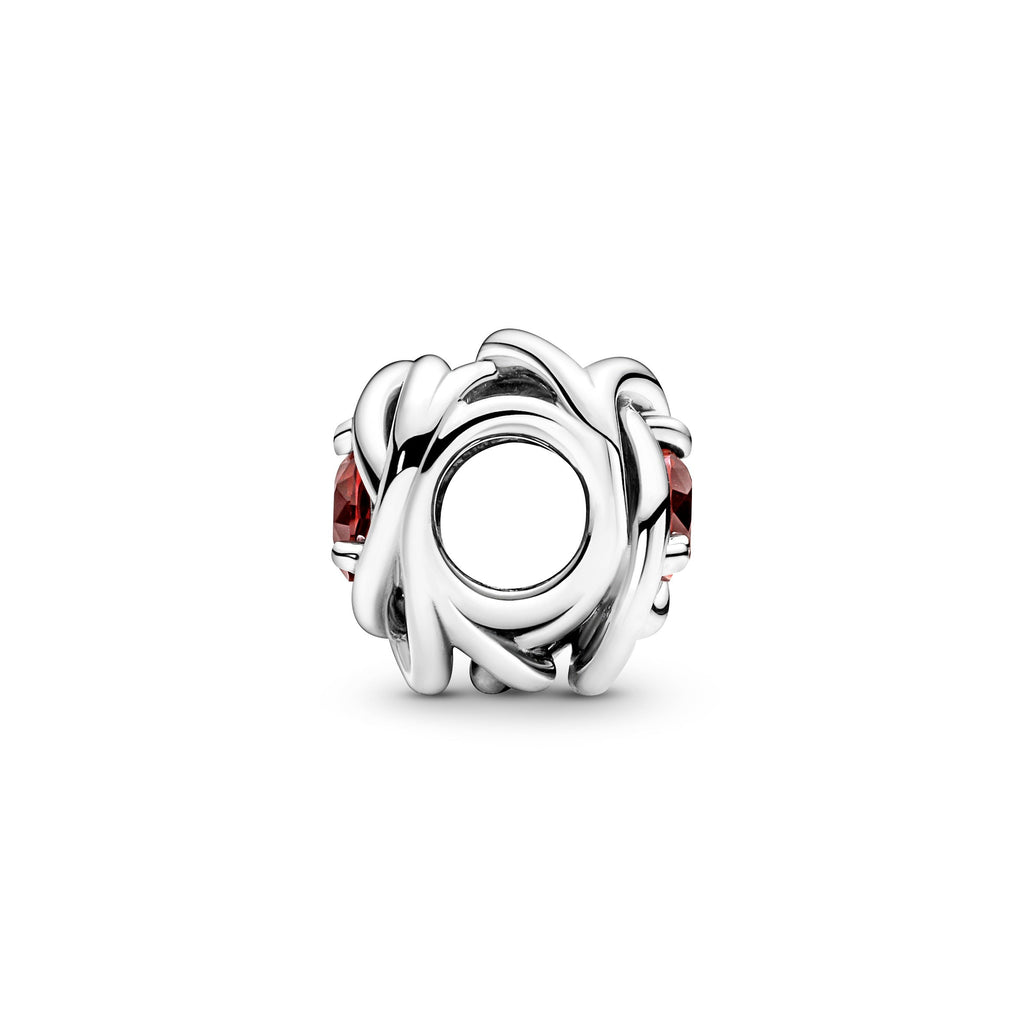 PANDORA True Red Eternity Circle Charm Sterling Silver Birthdays Charms Bracelet Charm Jewelry Gift