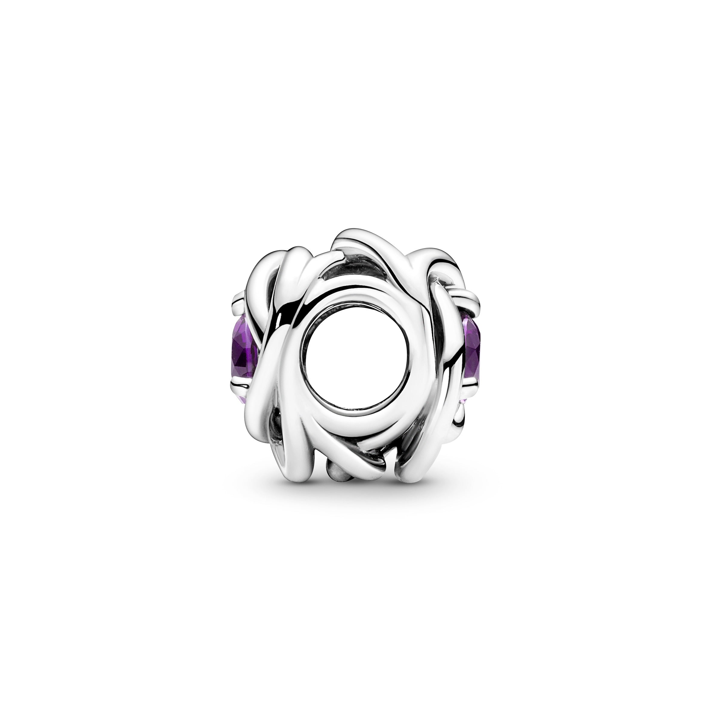 PANDORA Purple Eternity Circle Charm Sterling Silver Birthdays Charms Bracelet Charm Jewelry Gift