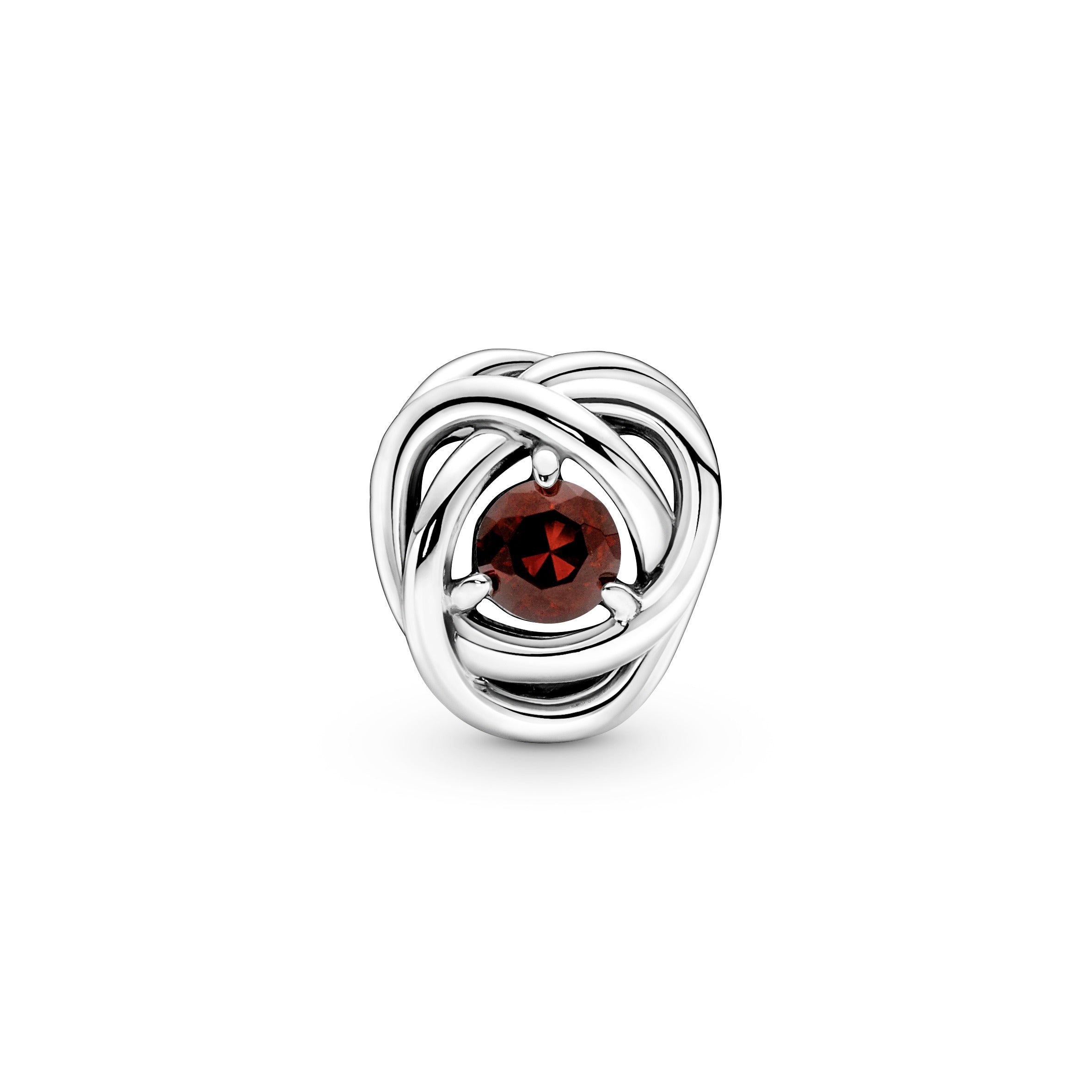 PANDORA Red Eternity Circle Charm Sterling Silver Birthdays Charms Bracelet Charm Jewelry Gift