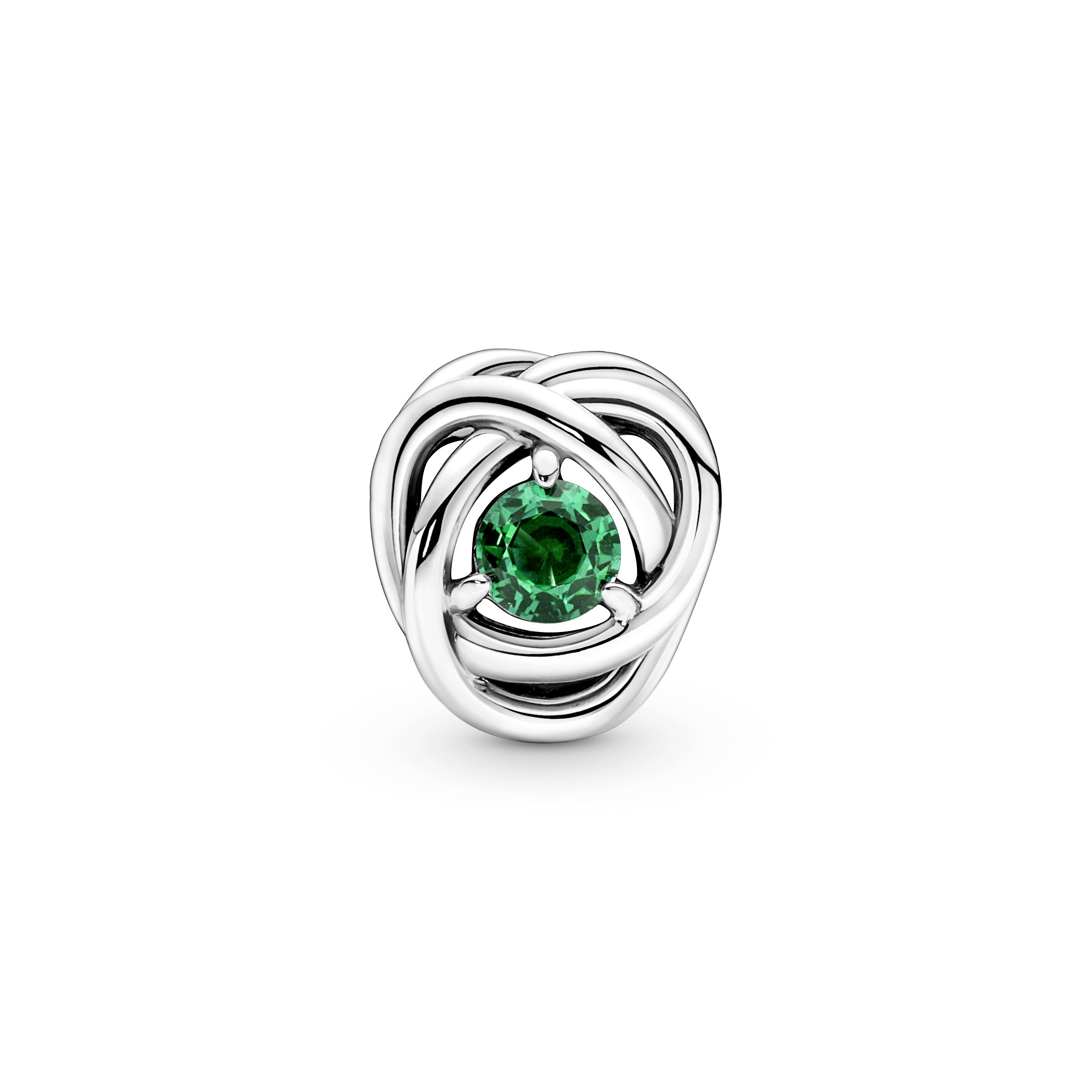 PANDORA Green Eternity Circle Charm Cubic Zirconia Birthdays Charms Bracelet Charm Jewelry Gift