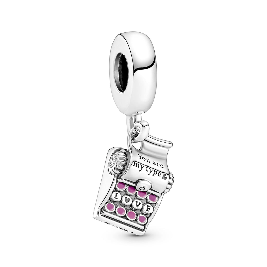 PANDORA Typewriter Dangle Charm Sterling Silver Charms Bracelet Charm Jewelry Gift