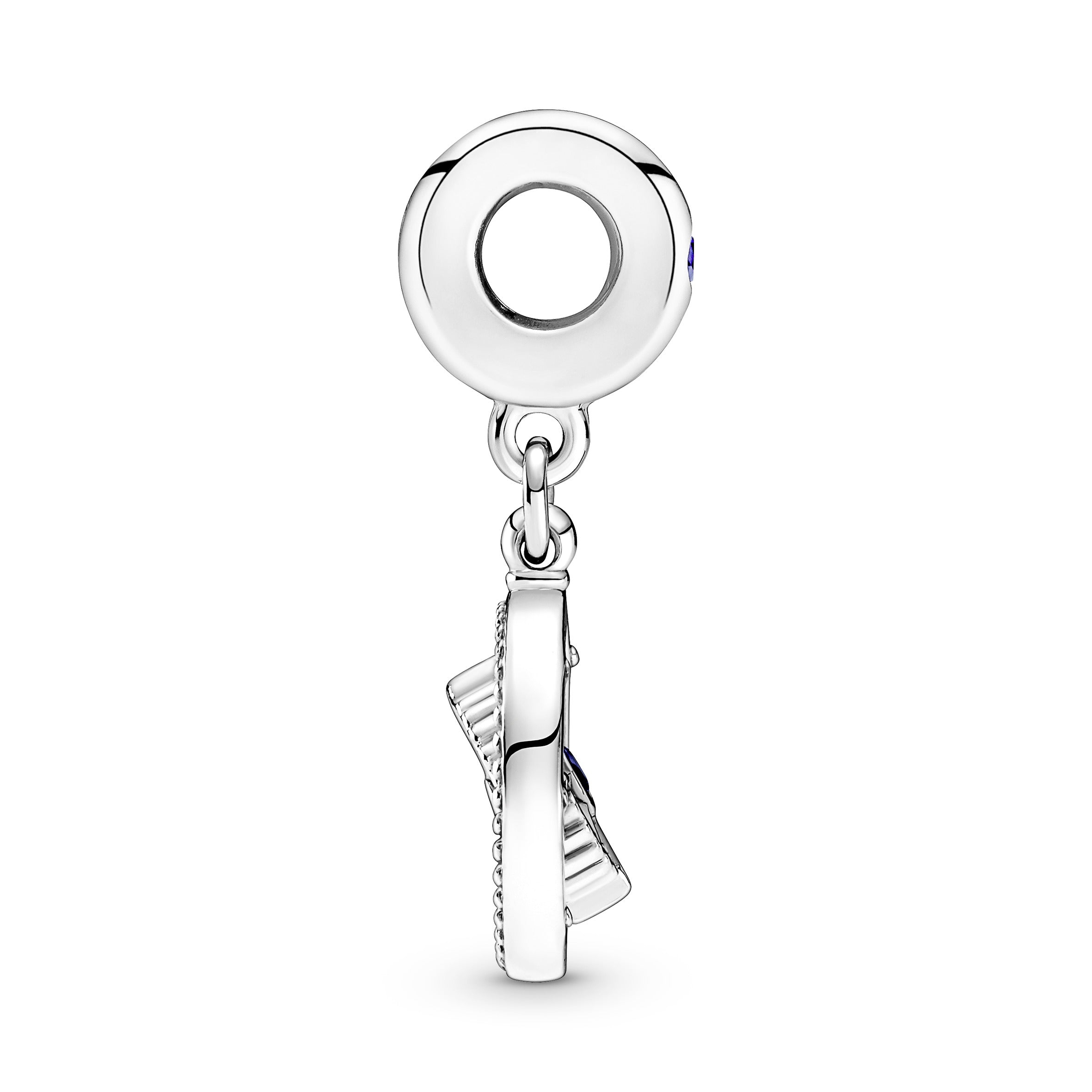 PANDORA Spinning Compass Dangle Charm Cubic Zirconia Blue Charms Bracelet Charm Jewelry Gift
