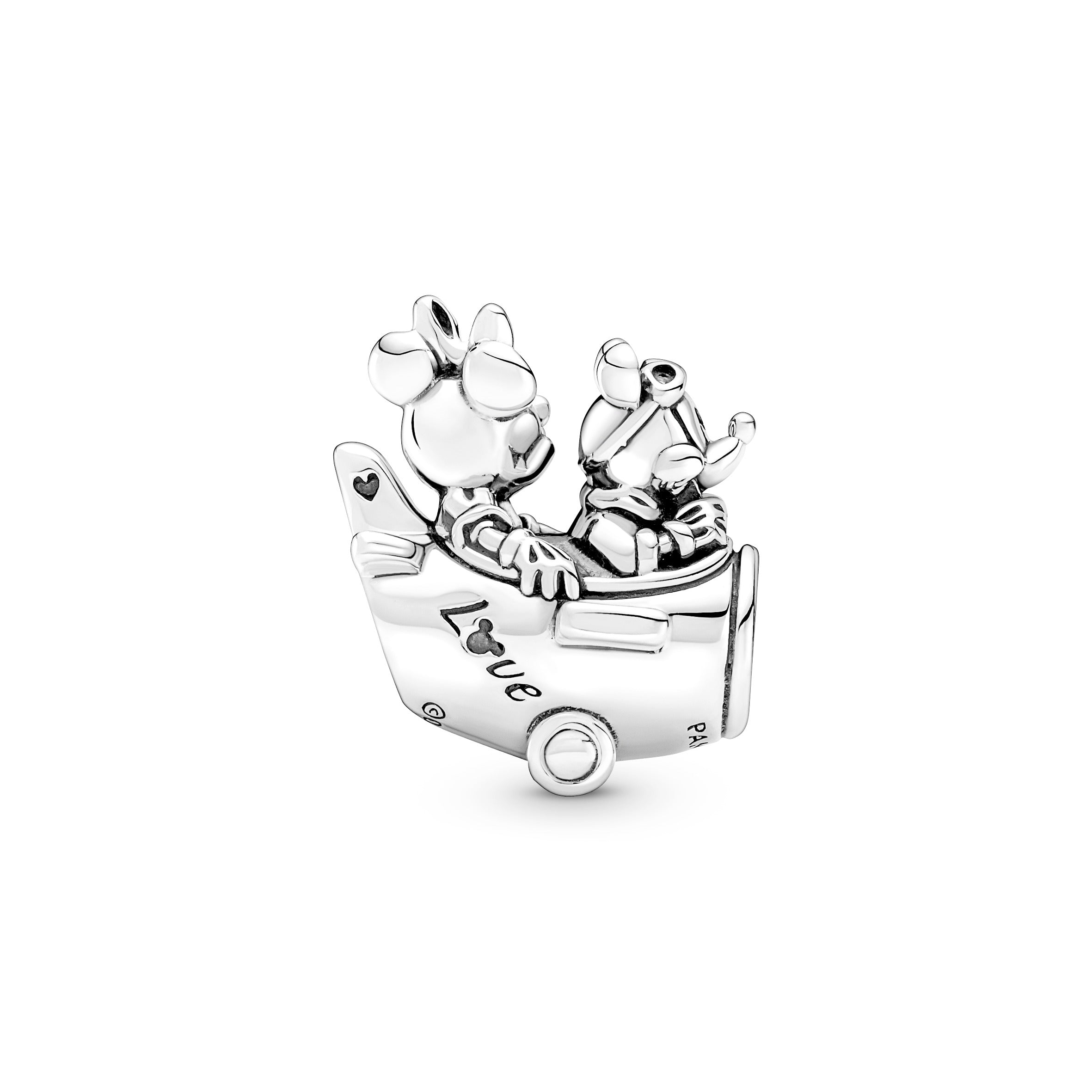 PANDORA Disney Mickey Mouse And Minnie Mouse Airplane Charm Sterling Silver Charms Bracelet Charm Jewelry Gift