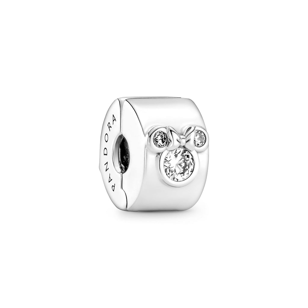PANDORA Disney Mickey Mouse And Minnie Mouse Clip Charm Cubic Zirconia Disney X PANDORA Charms Bracelet Charm Jewelry Gift