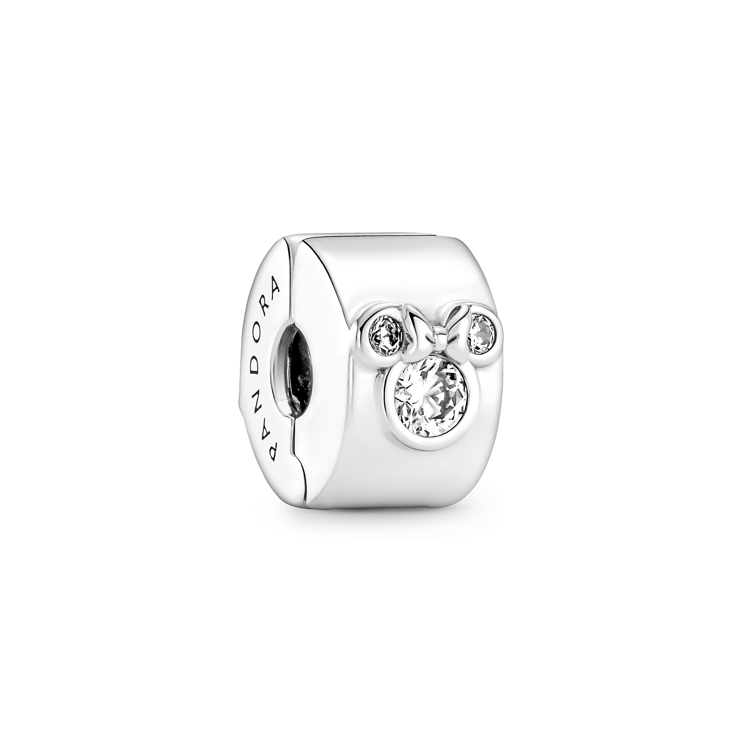 PANDORA Disney Mickey Mouse And Minnie Mouse Clip Charm Cubic Zirconia Disney X PANDORA Charms Bracelet Charm Jewelry Gift