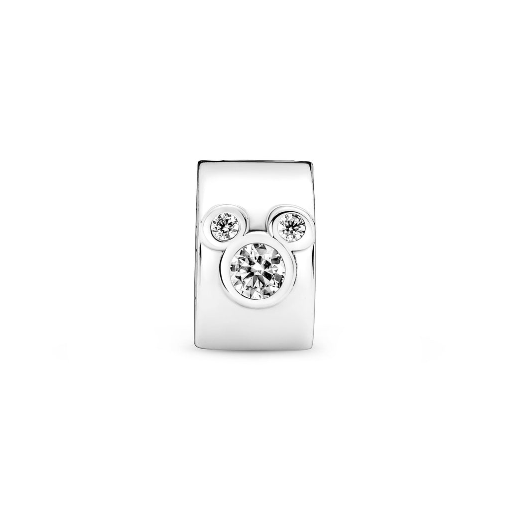 PANDORA Disney Mickey Mouse And Minnie Mouse Clip Charm Cubic Zirconia Disney X PANDORA Charms Bracelet Charm Jewelry Gift
